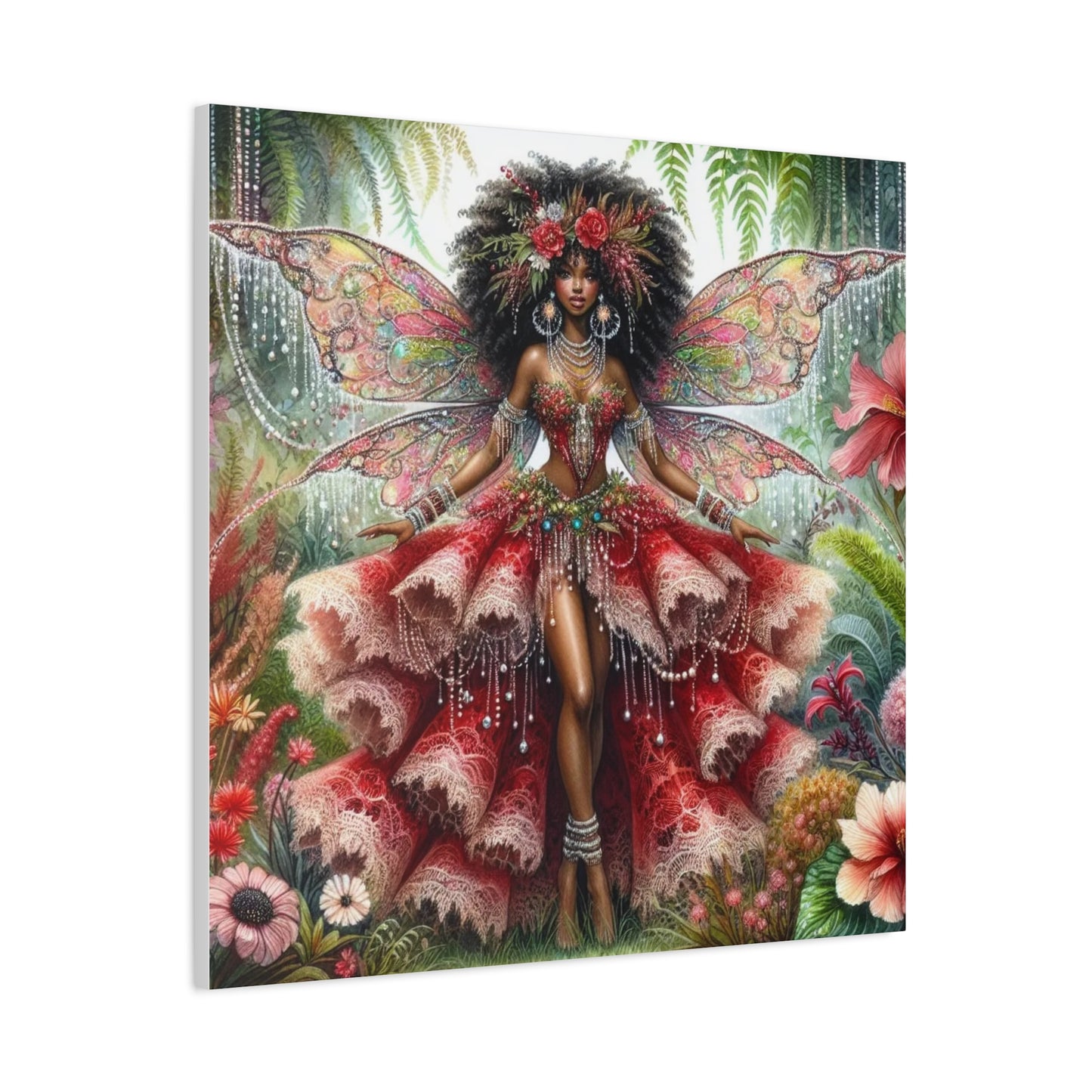 Beautiful Black Woman Canvas Art