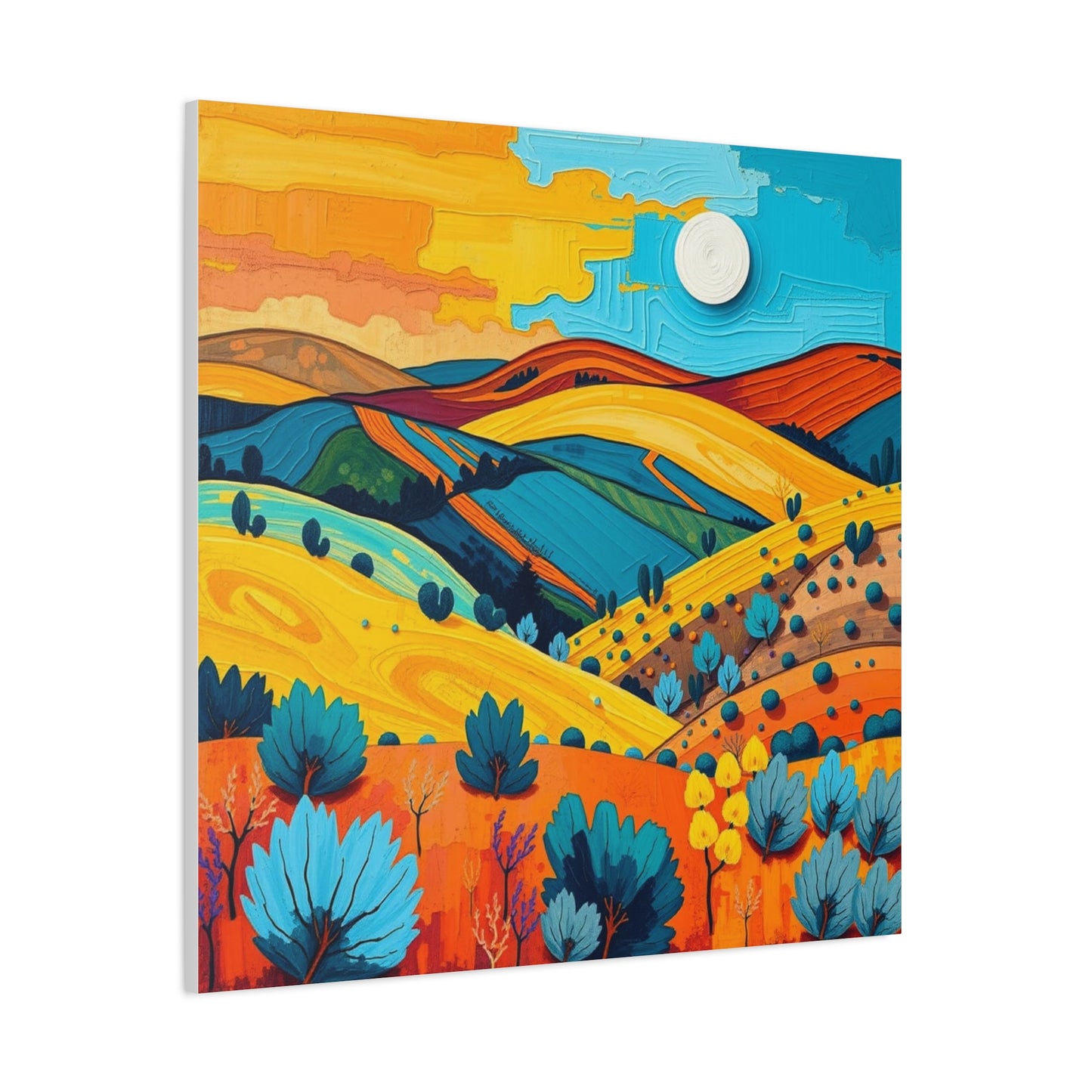 Canvas Wall Art - Black Hills Abstract Scenic Art