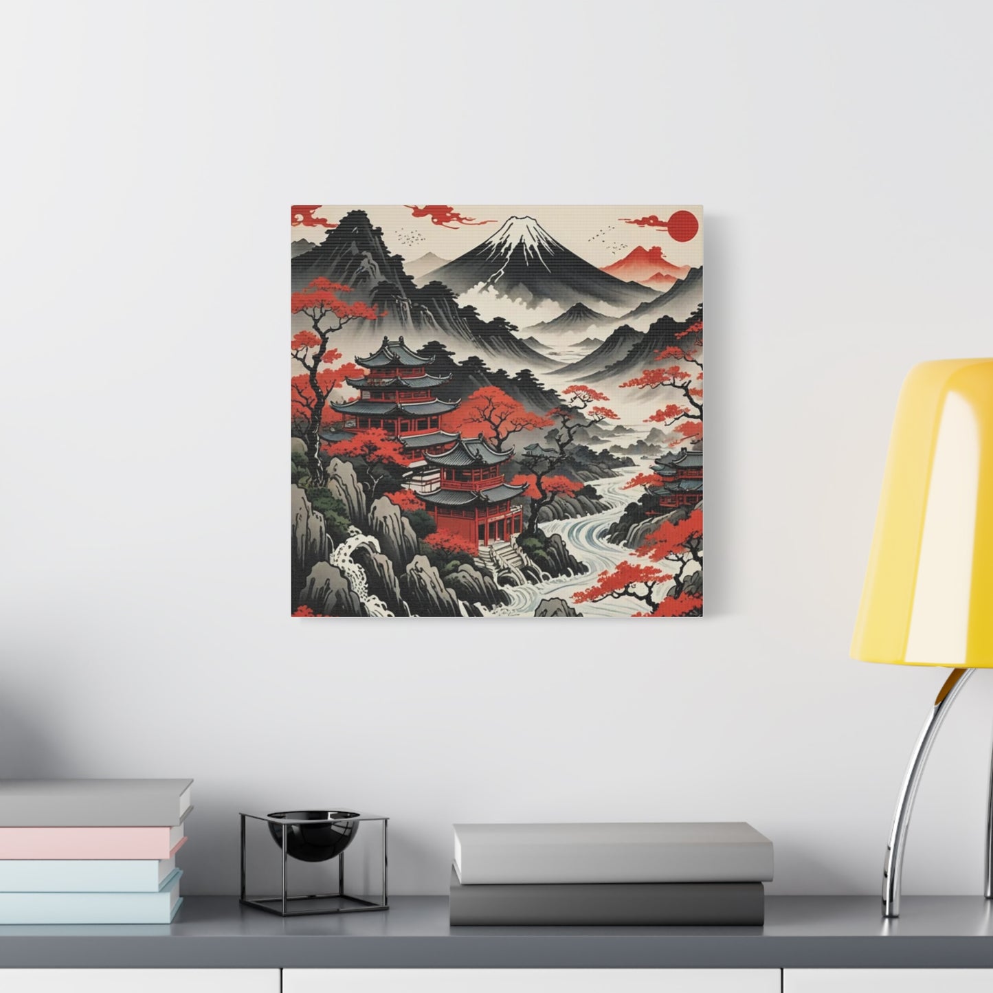 House on the River Asian Abstract Art