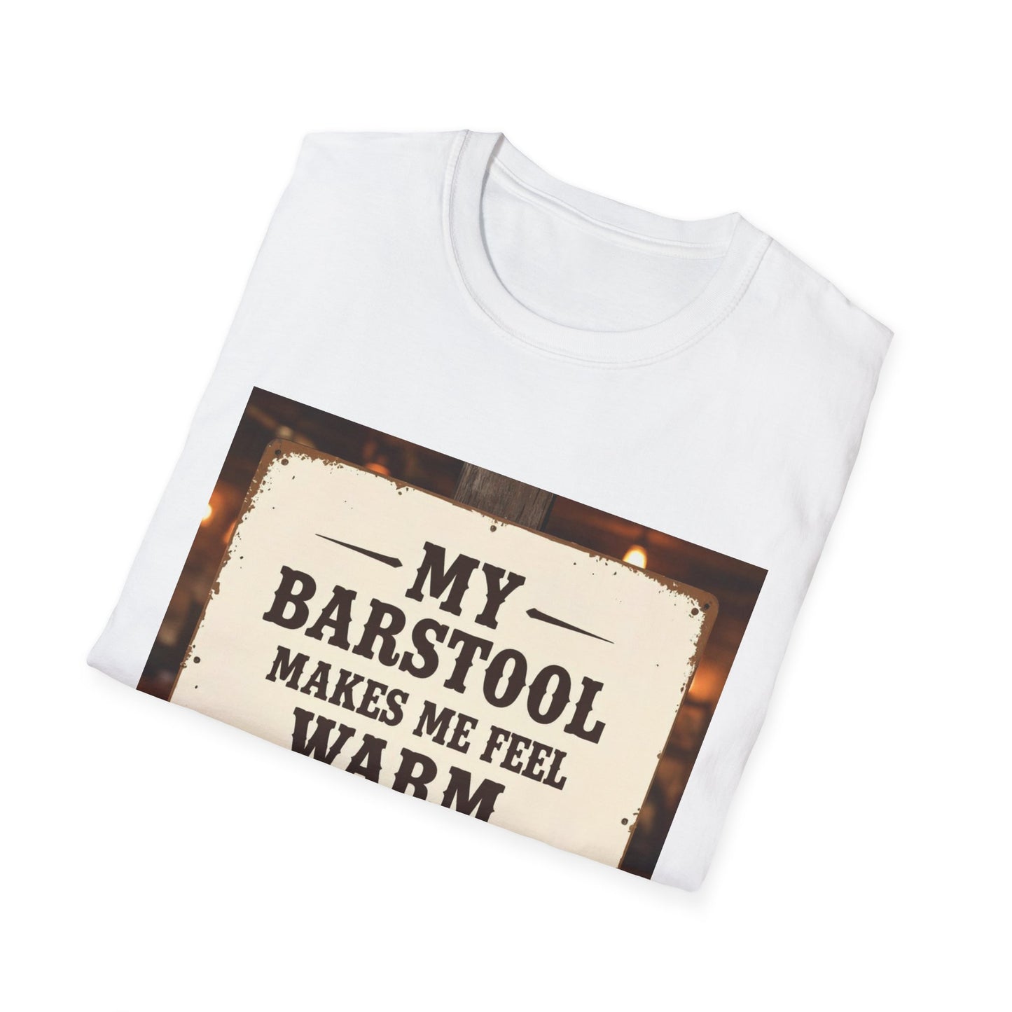 My Barstool Makes Me Feel Warm and Safe Western Boho, Unisex T-Shirt,