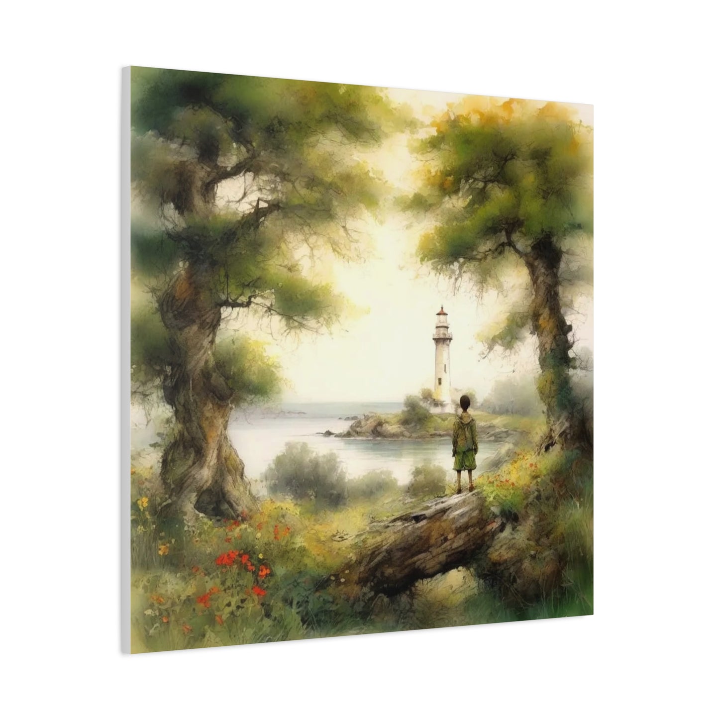 Boy and the Lighthouse Art