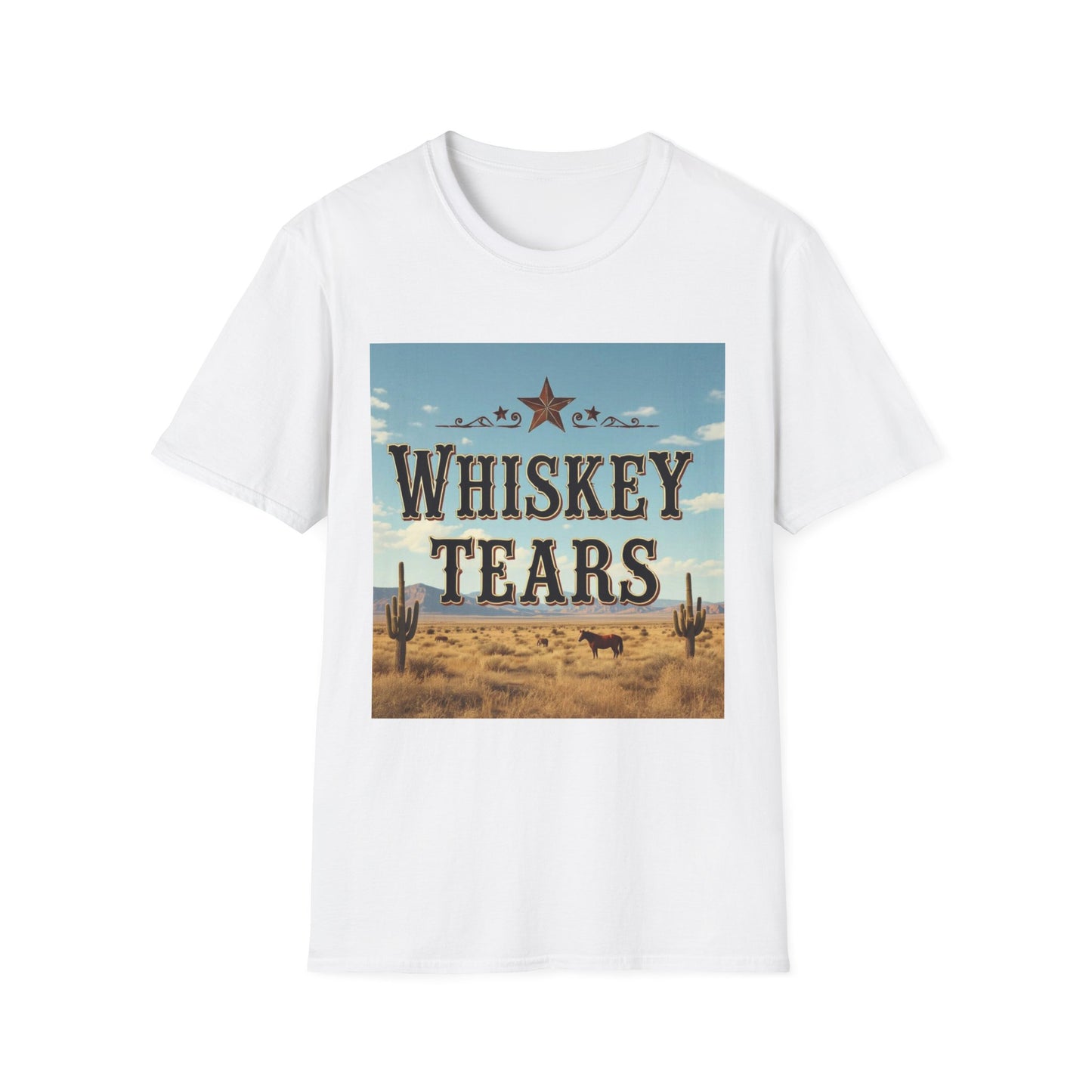 Whiskey Tears Western Boho, Unisex T-Shirt,