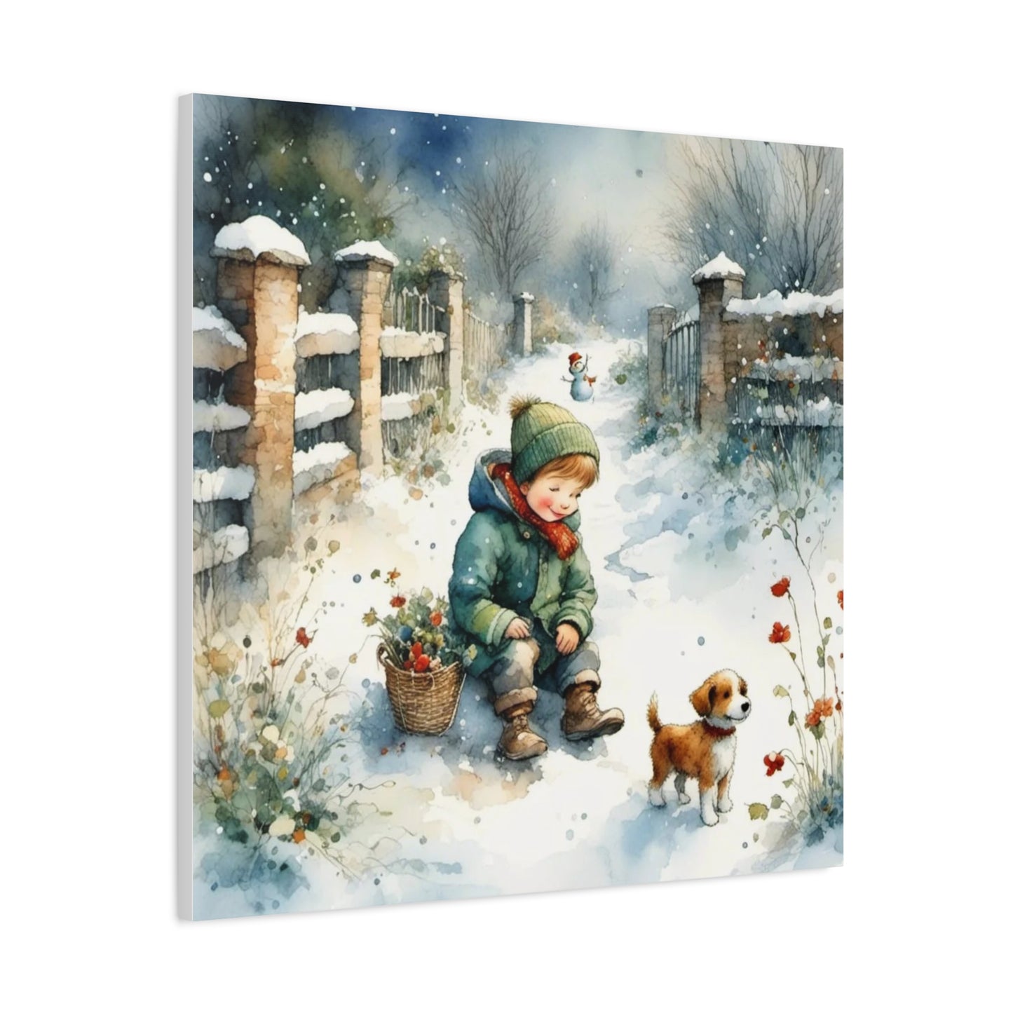 A Boy and His Puppy Art
