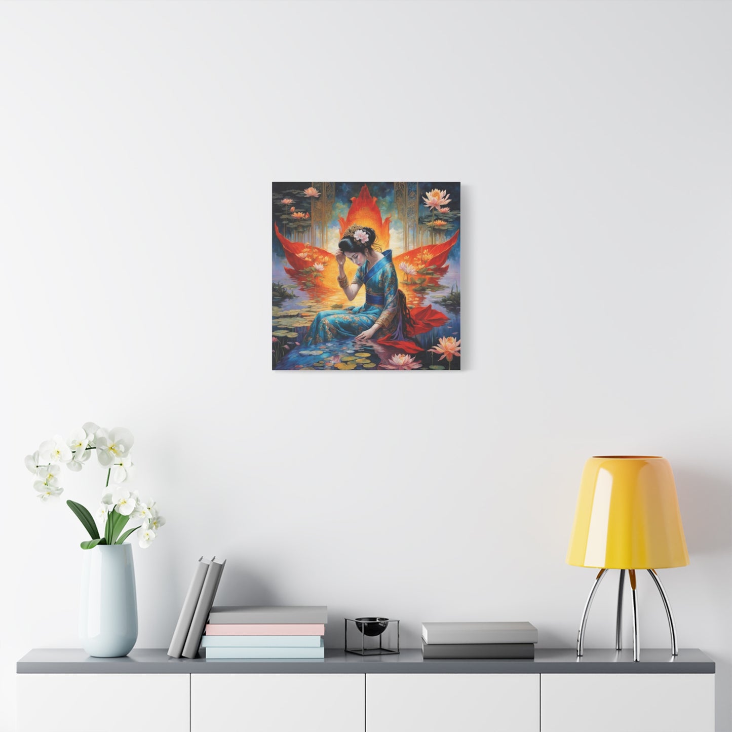 Lady in the Water Asian Abstract Art
