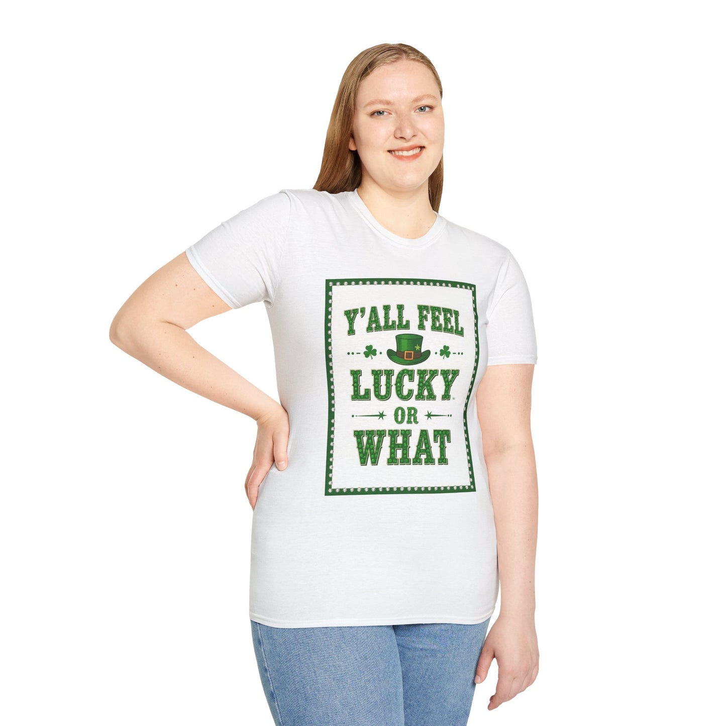 Ya'll feel Lucky Western Boho, Unisex T-Shirt,