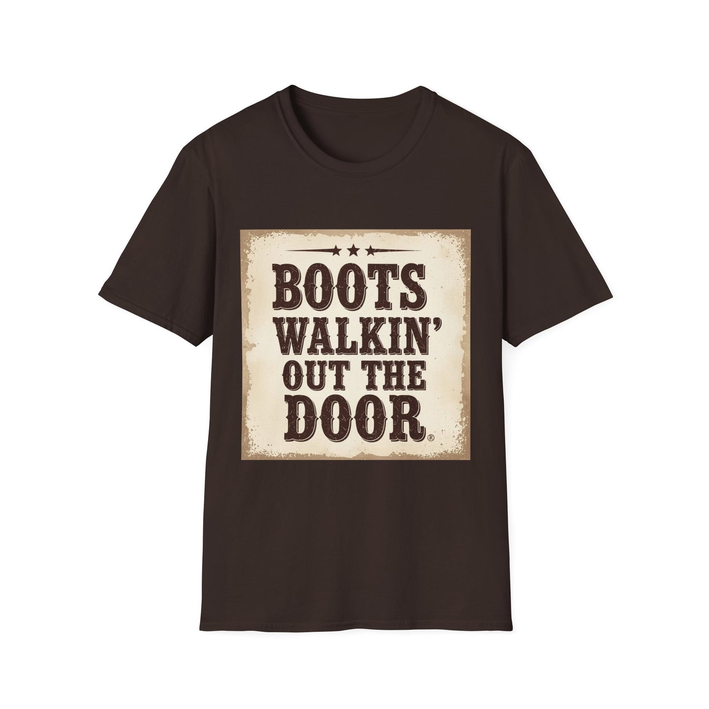 Boots Walkin Out the Door Western Boho, Unisex T-Shirt,