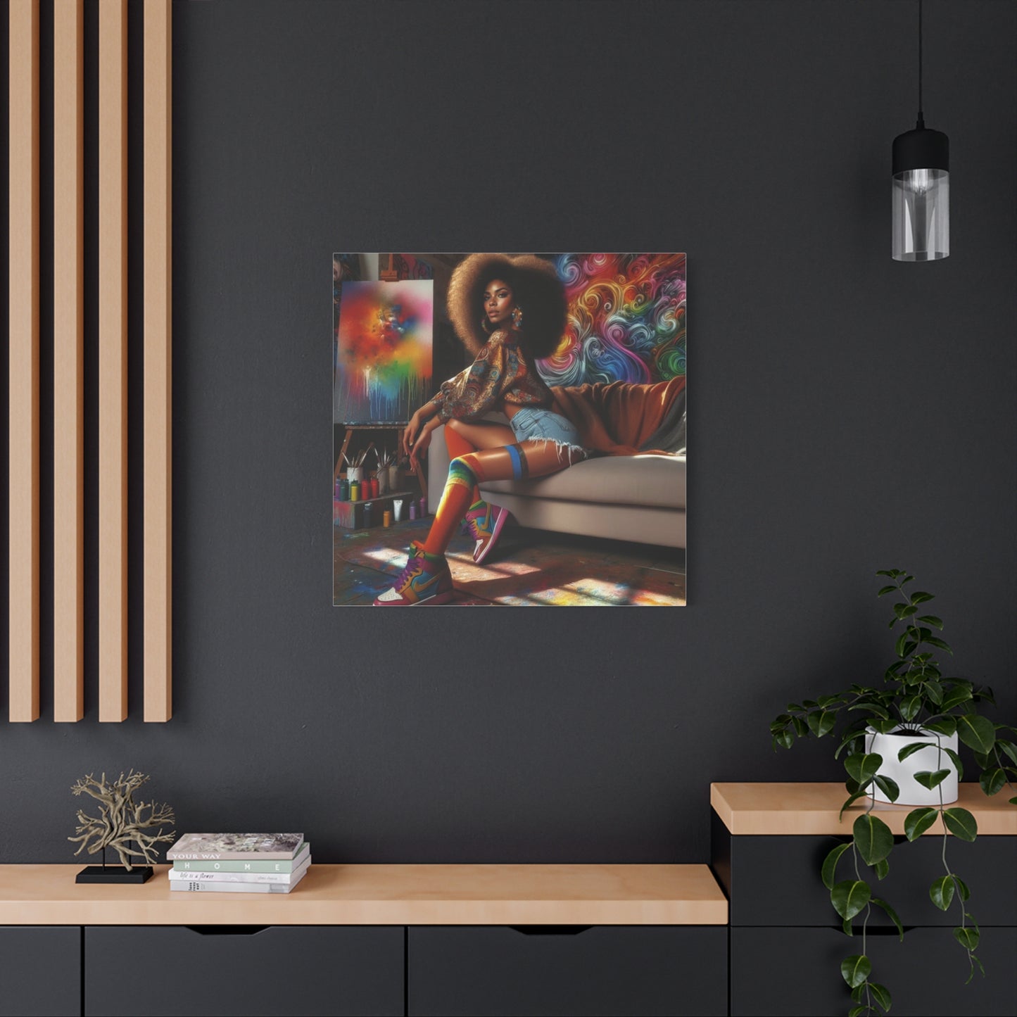 Beautiful Black Woman Canvas Art