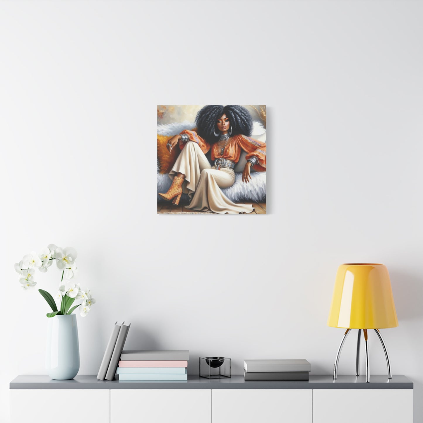 Beautiful Black Woman Canvas Art