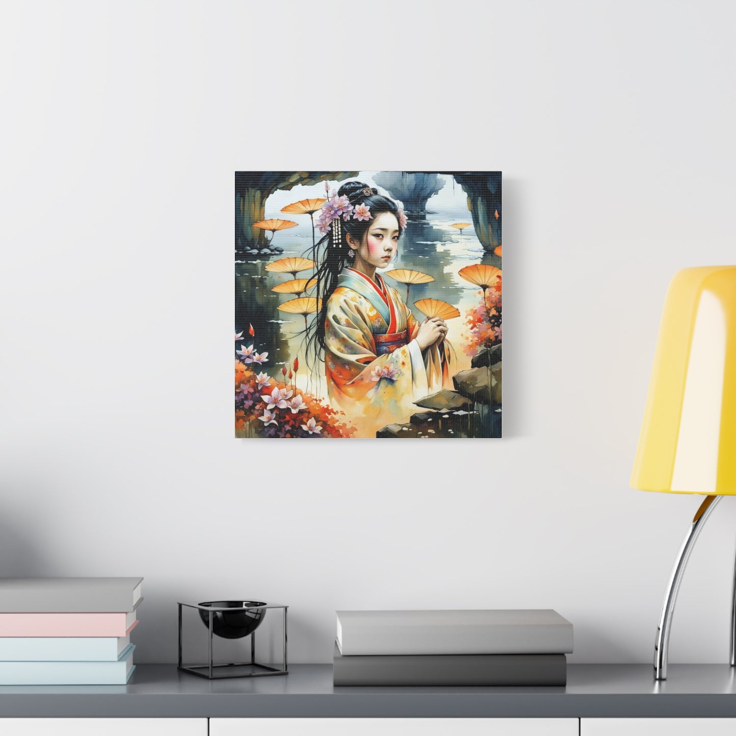 Beautiful Woman Asian Abstract Art