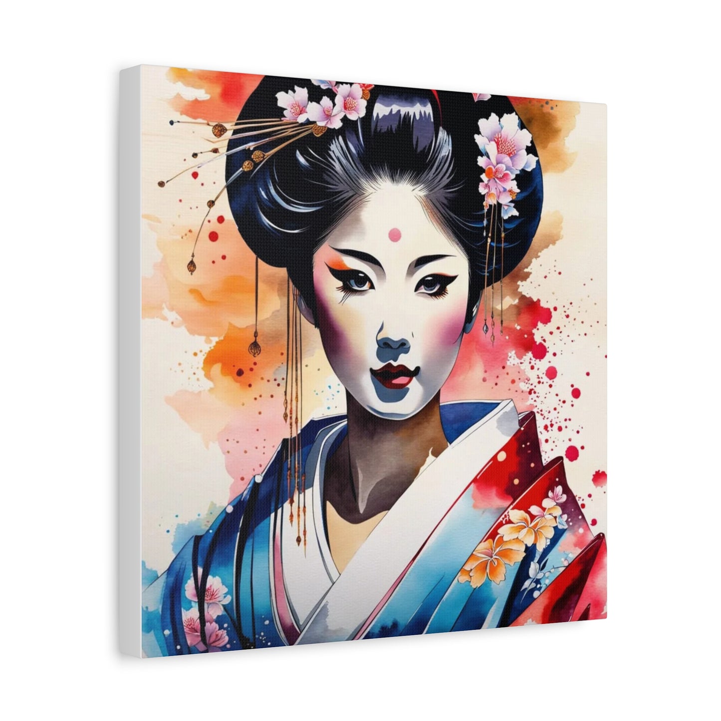 Geisha Asian Abstract Art
