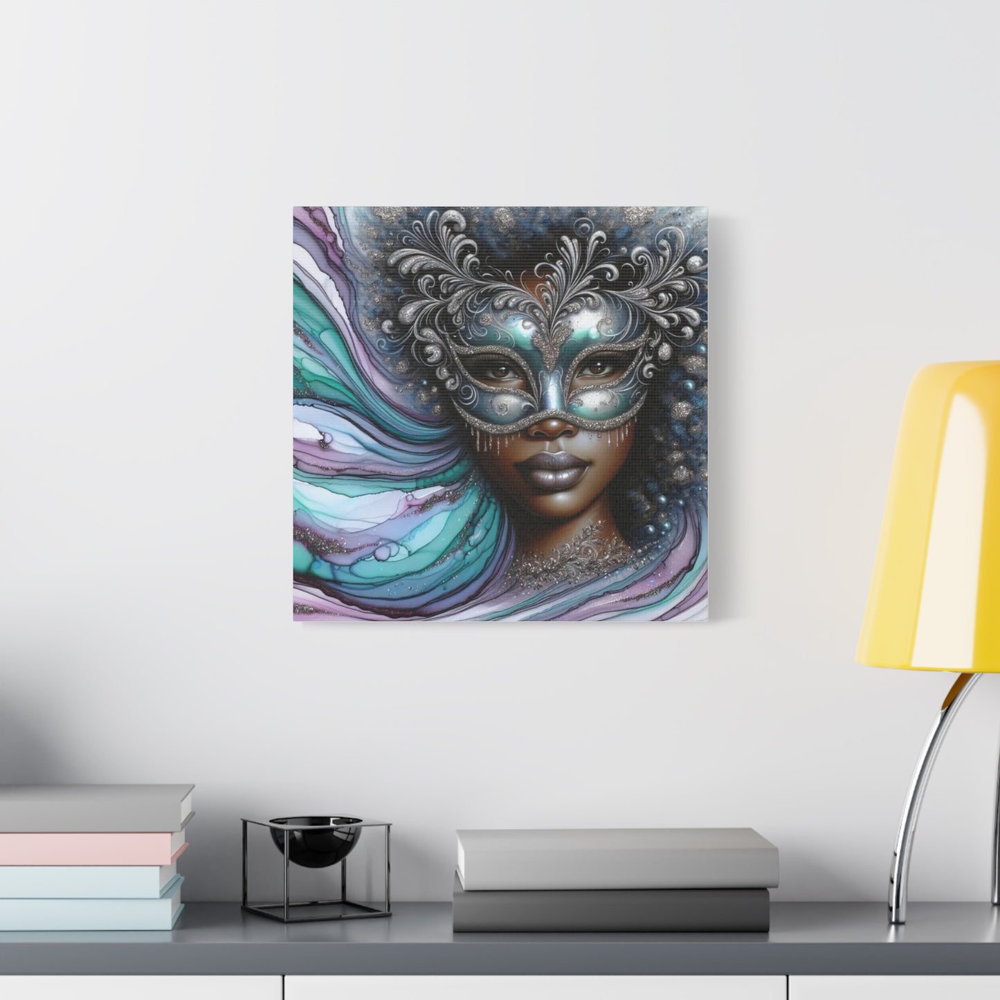 Beautiful Black Woman Abstract Canvas Art