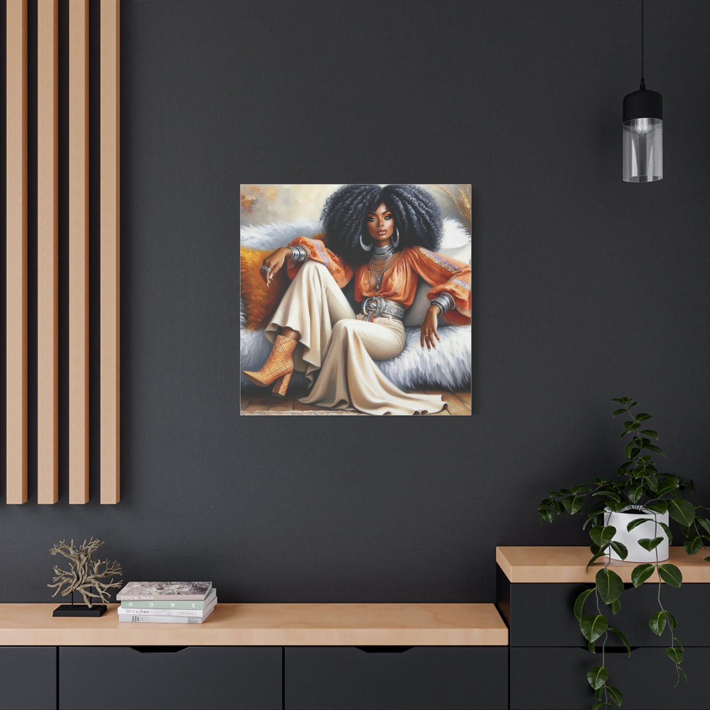 Beautiful Black Woman Canvas Art