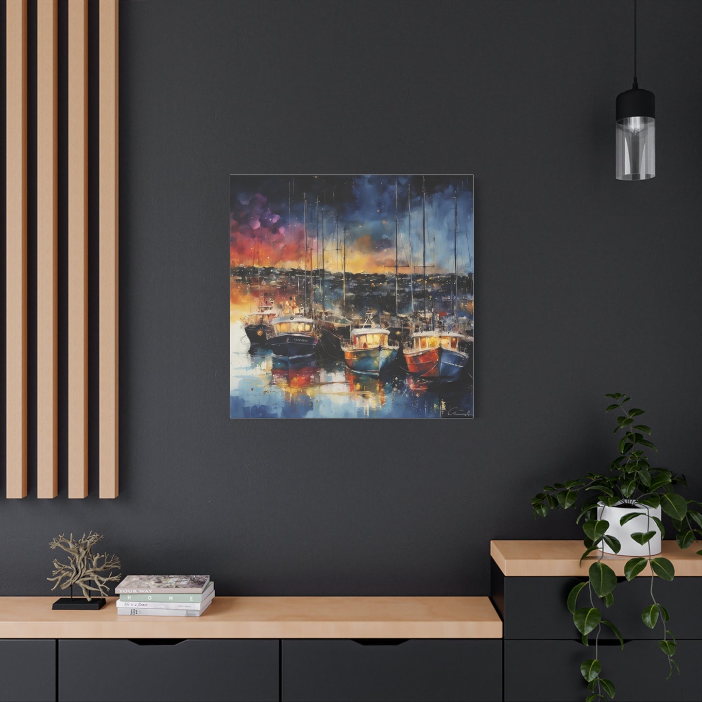 Twilight in Barbados Abstract Art