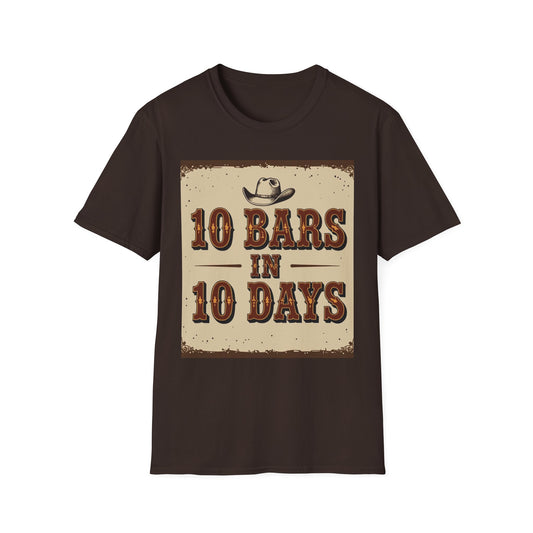 10 bars In 10 Days Western Boho, Unisex T-Shirt,