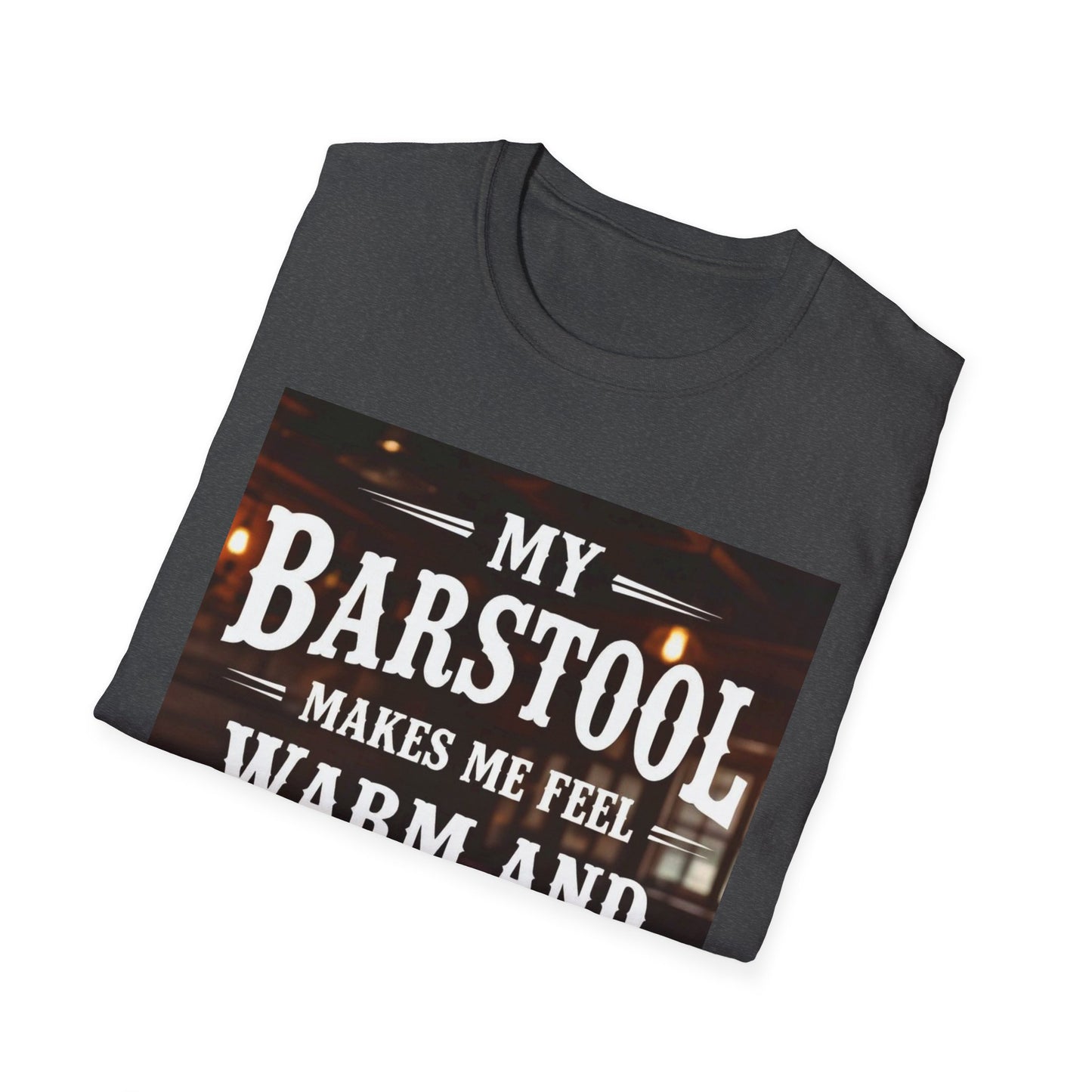 My Barstool Makes Me Feel Warm and Safe Western Boho, Unisex T-Shirt,