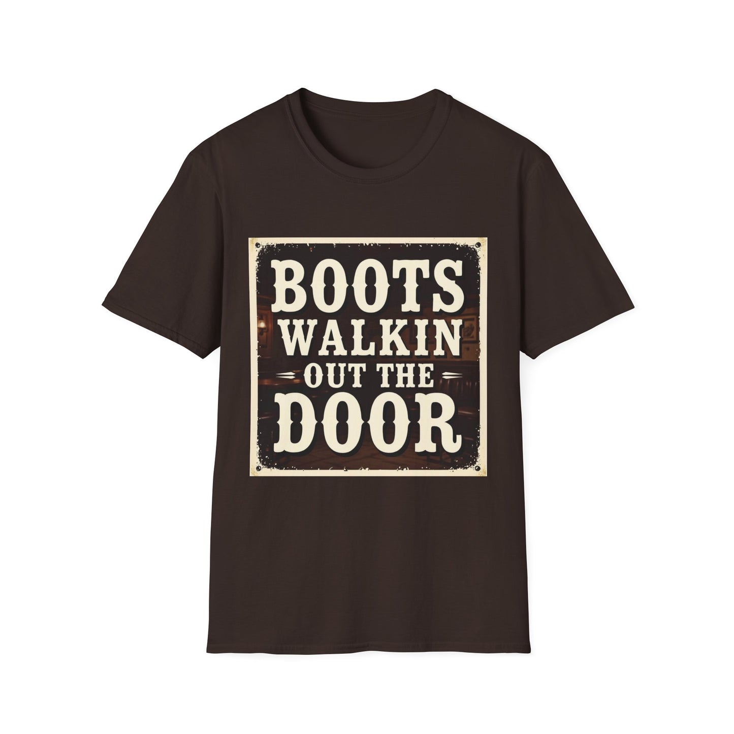 Boots Walkin Out the Door Western Boho, Unisex T-Shirt,