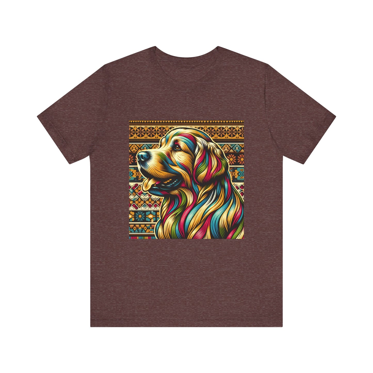 Retro Colorful Golden Retiever Tee - Unisex Shirt
