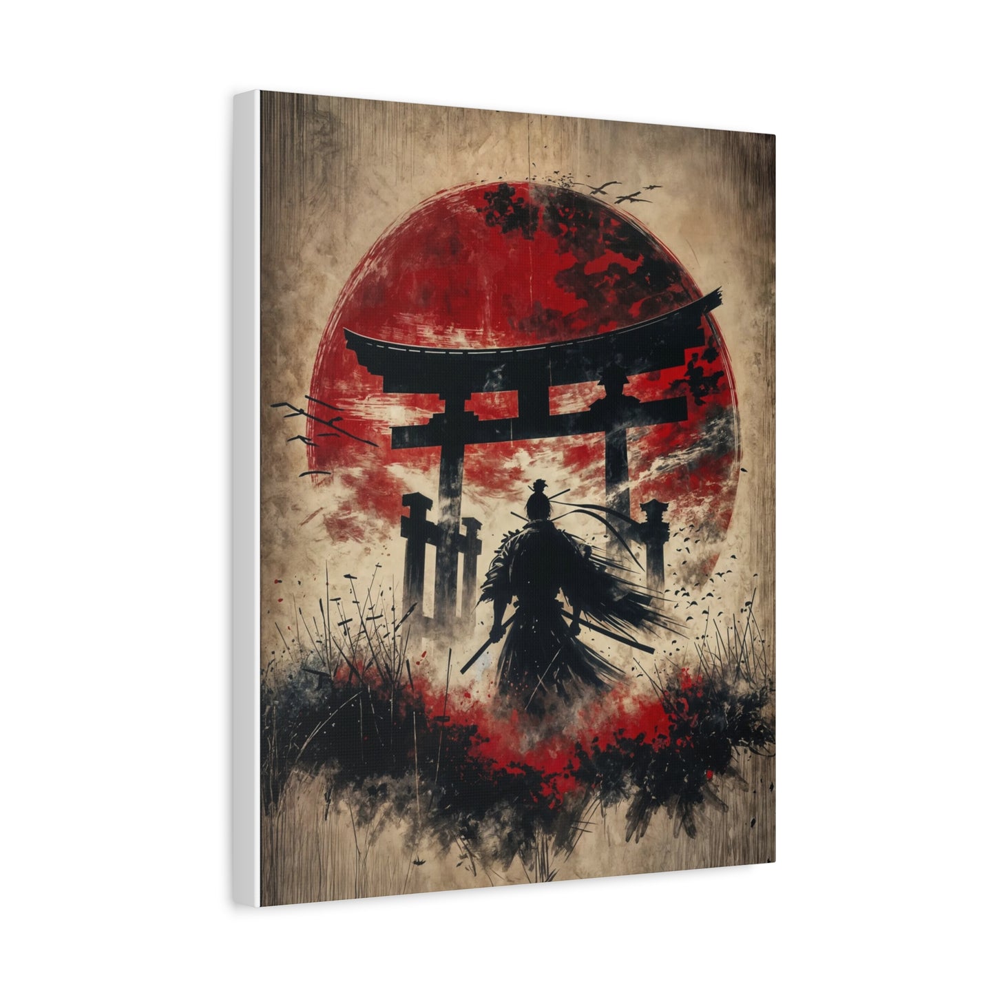 Samurai Asian Abstract Art