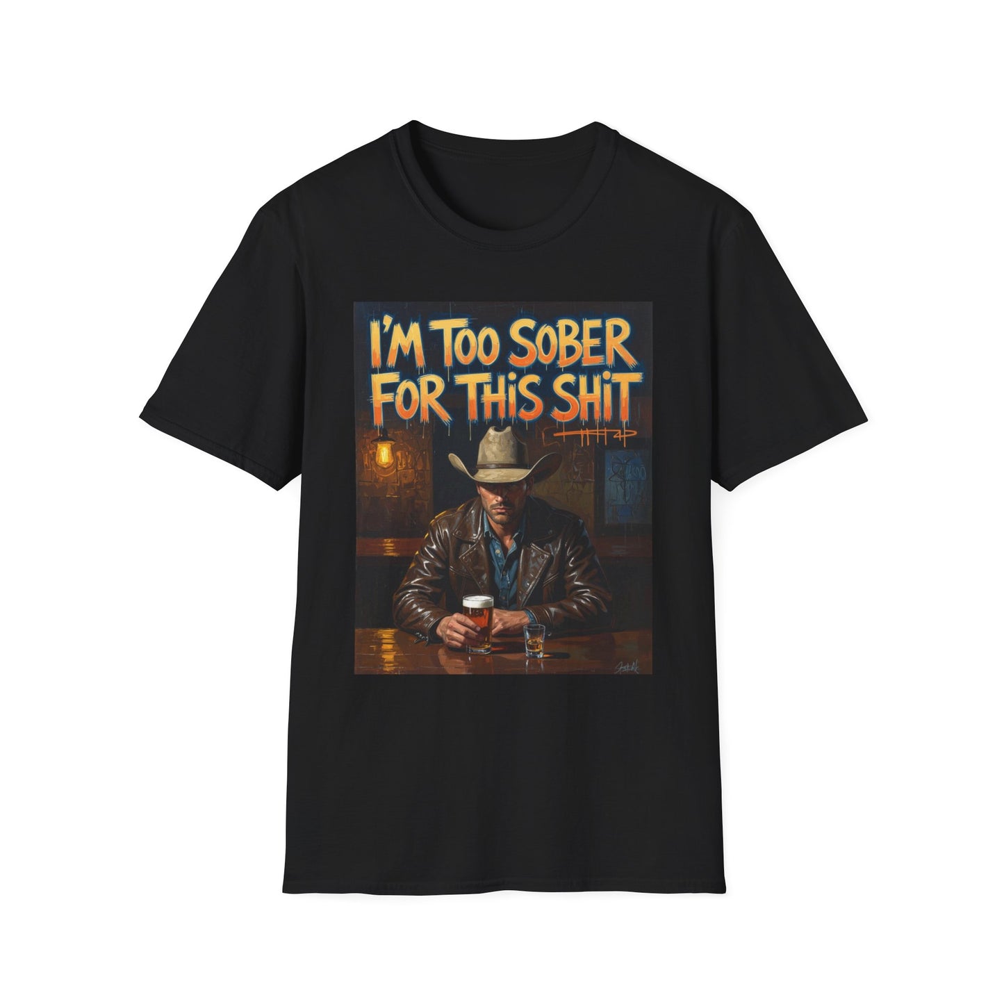 I'm Too Sober for This Shit Western Boho, Unisex T-Shirt,