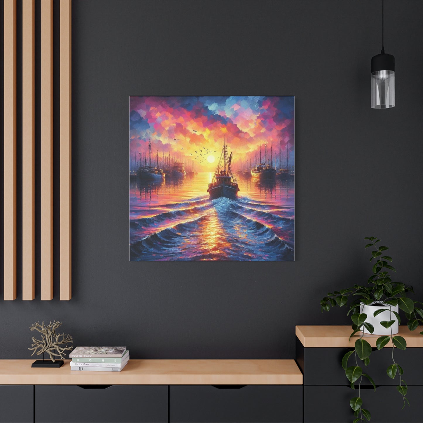 Canvas Print - Morning In the Harbor Wall Art