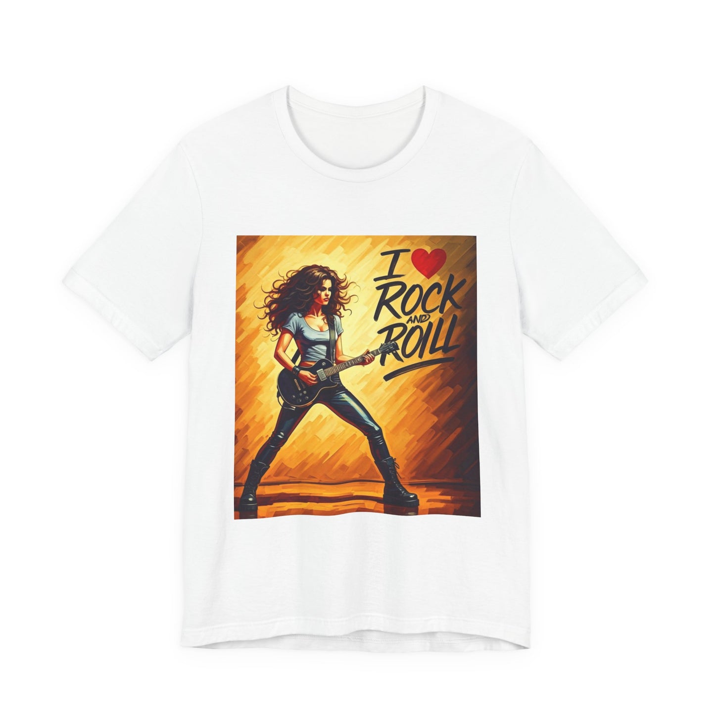 I Love Rock and Roll  Abstract T-Shirt