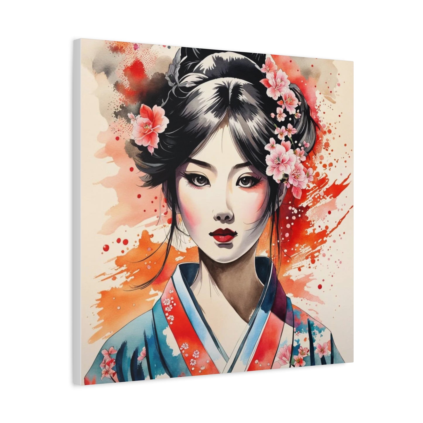 Geisha Asian Abstract Art