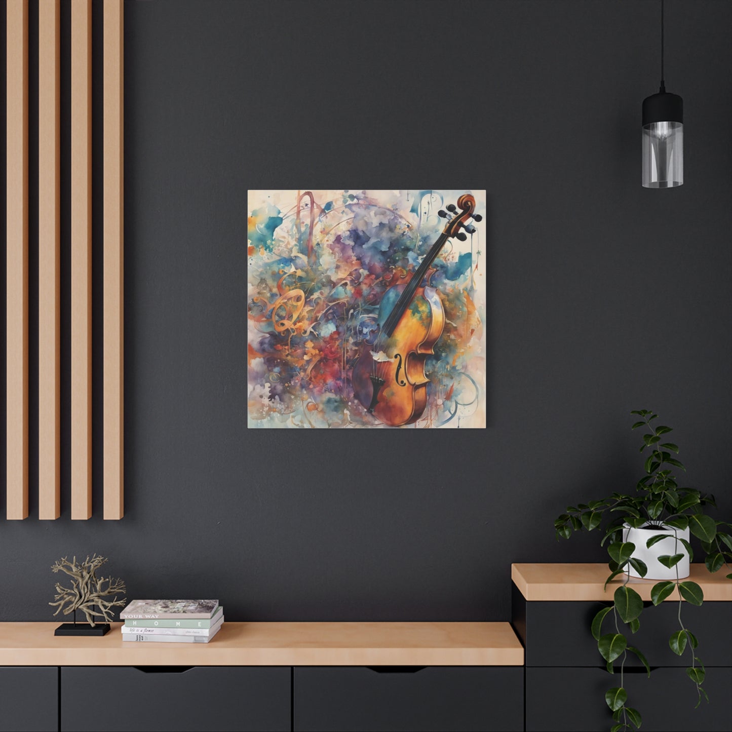 Violin Abstract Art