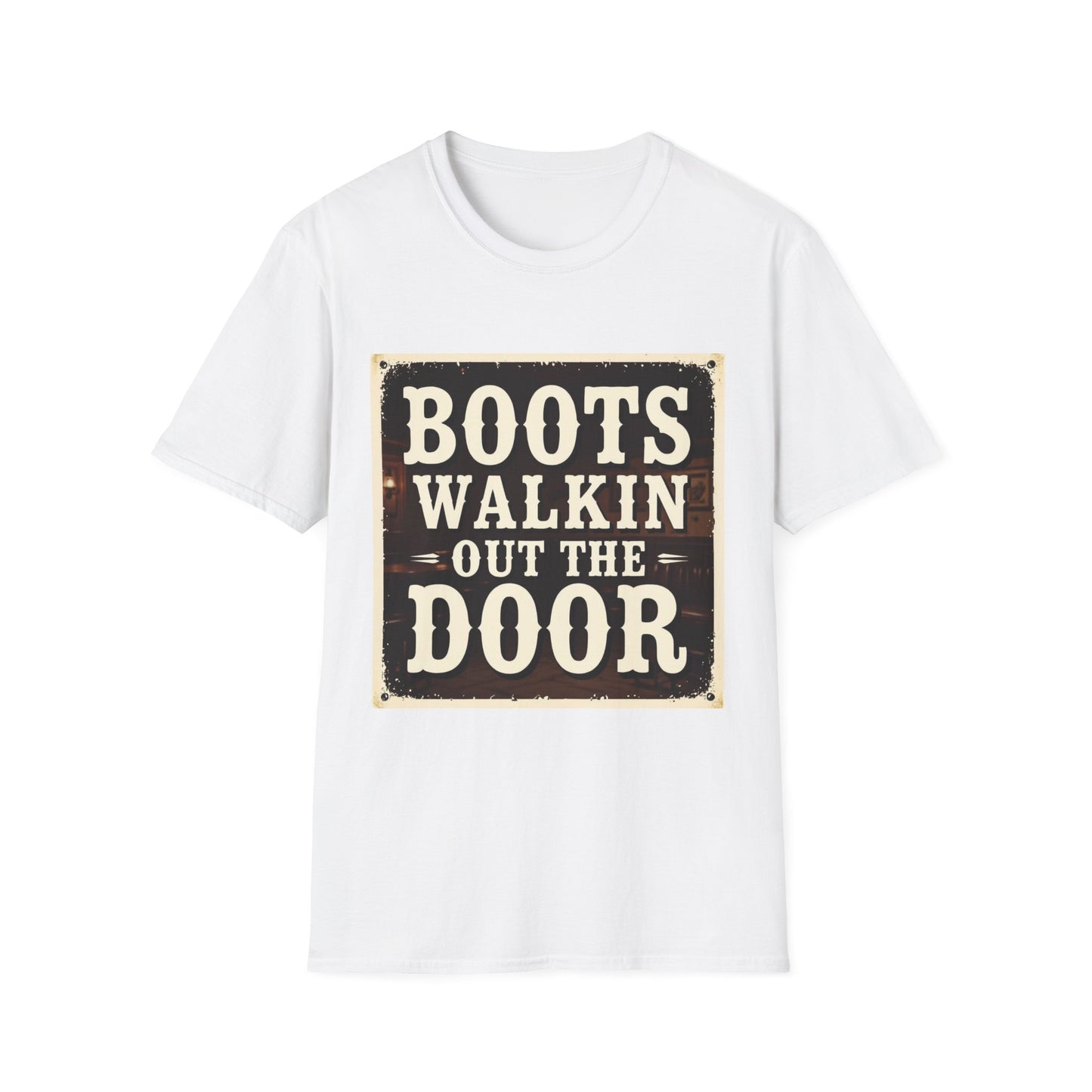 Boots Walkin Out the Door Western Boho, Unisex T-Shirt,