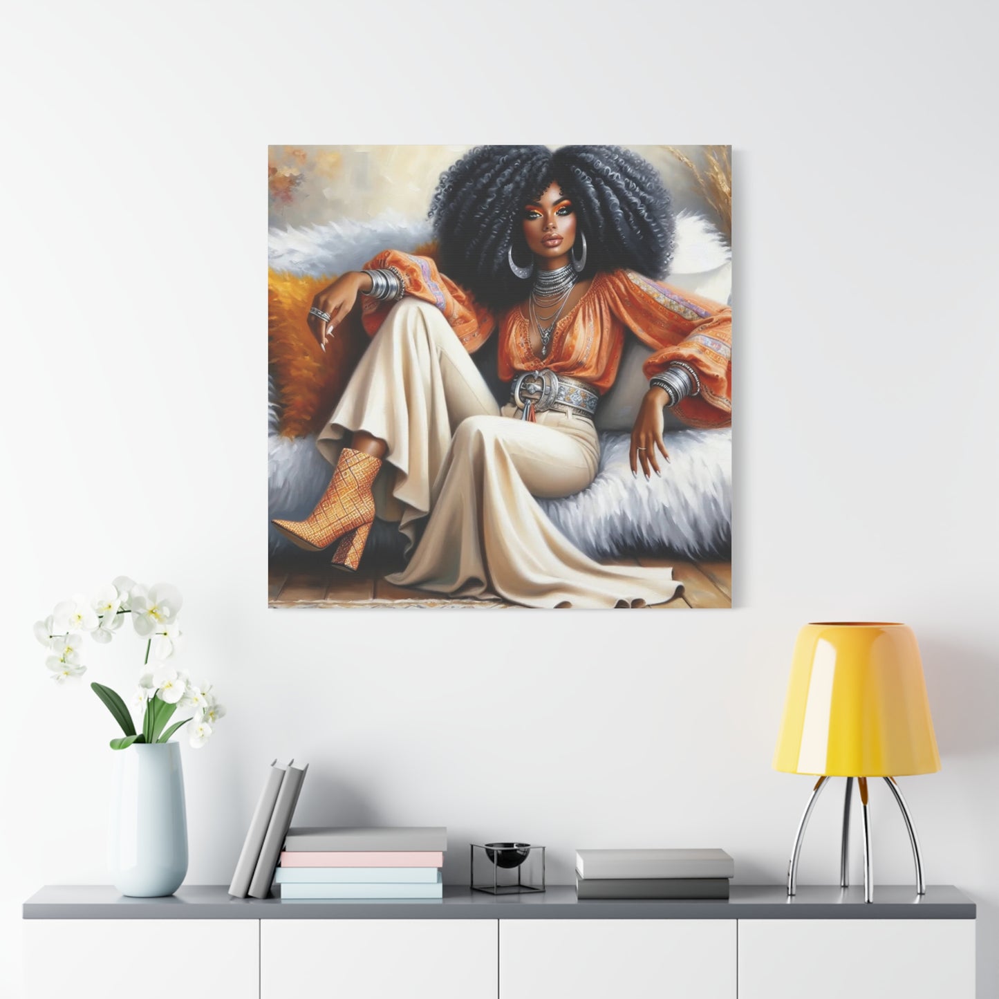 Beautiful Black Woman Canvas Art