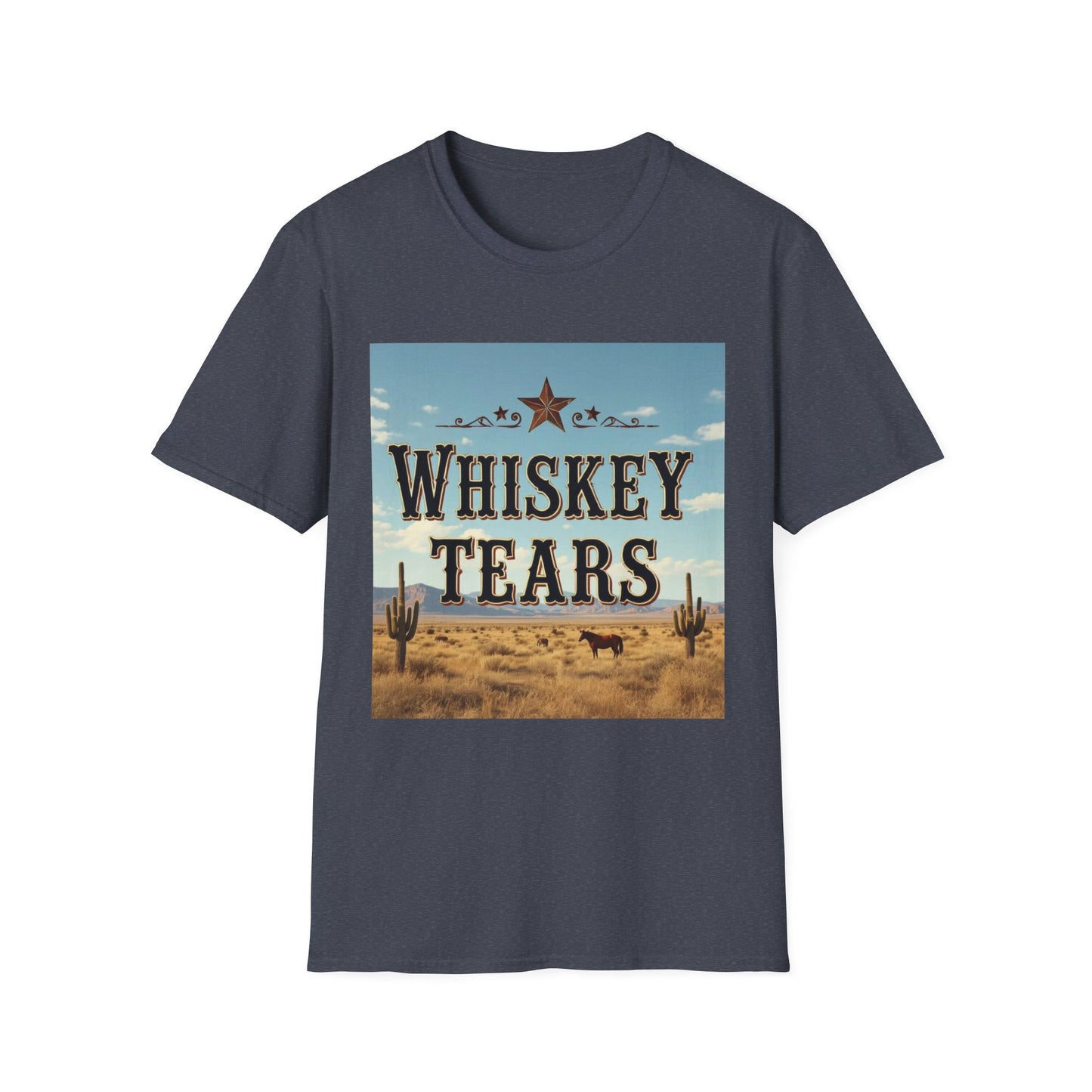 Whiskey Tears Western Boho, Unisex T-Shirt,