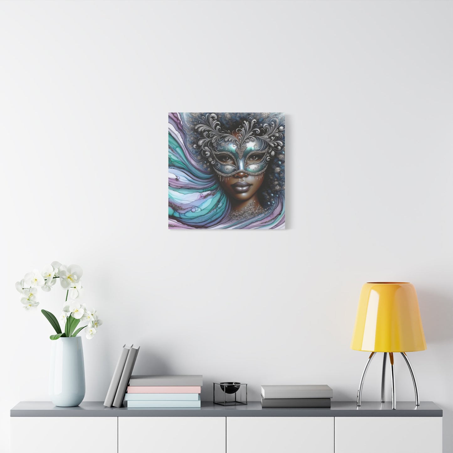 Beautiful Black Woman Abstract Canvas Art