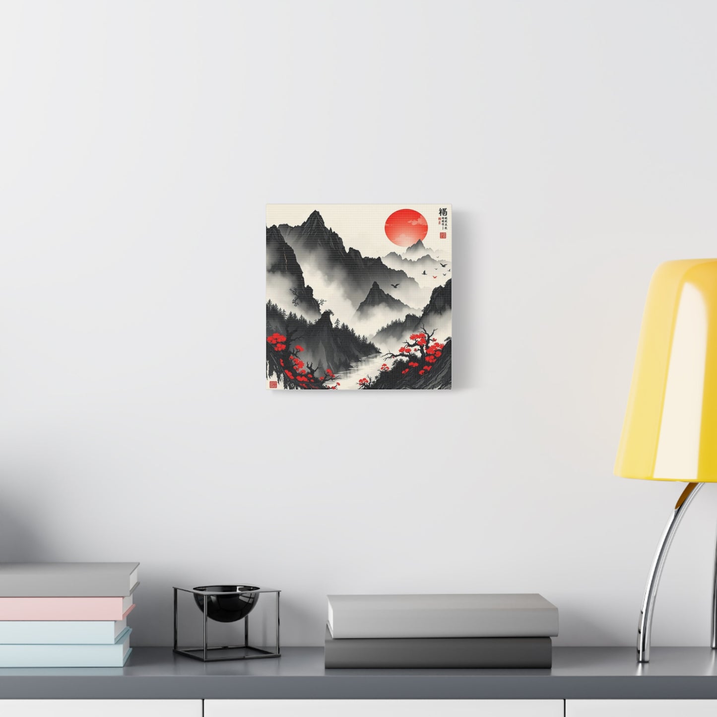Fog on the Mountains Asian Abstract Art