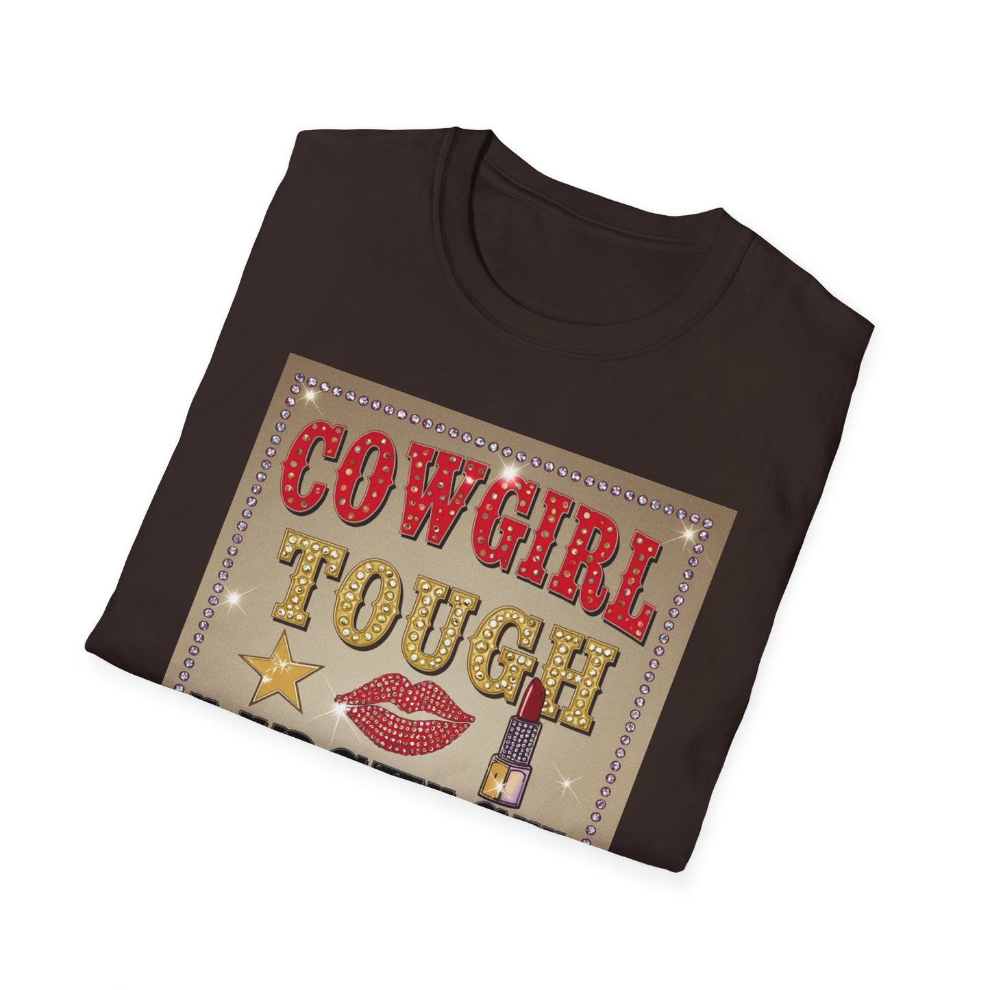 Cowgirl Tough Lipstick Ready Western Boho, Unisex T-Shirt,
