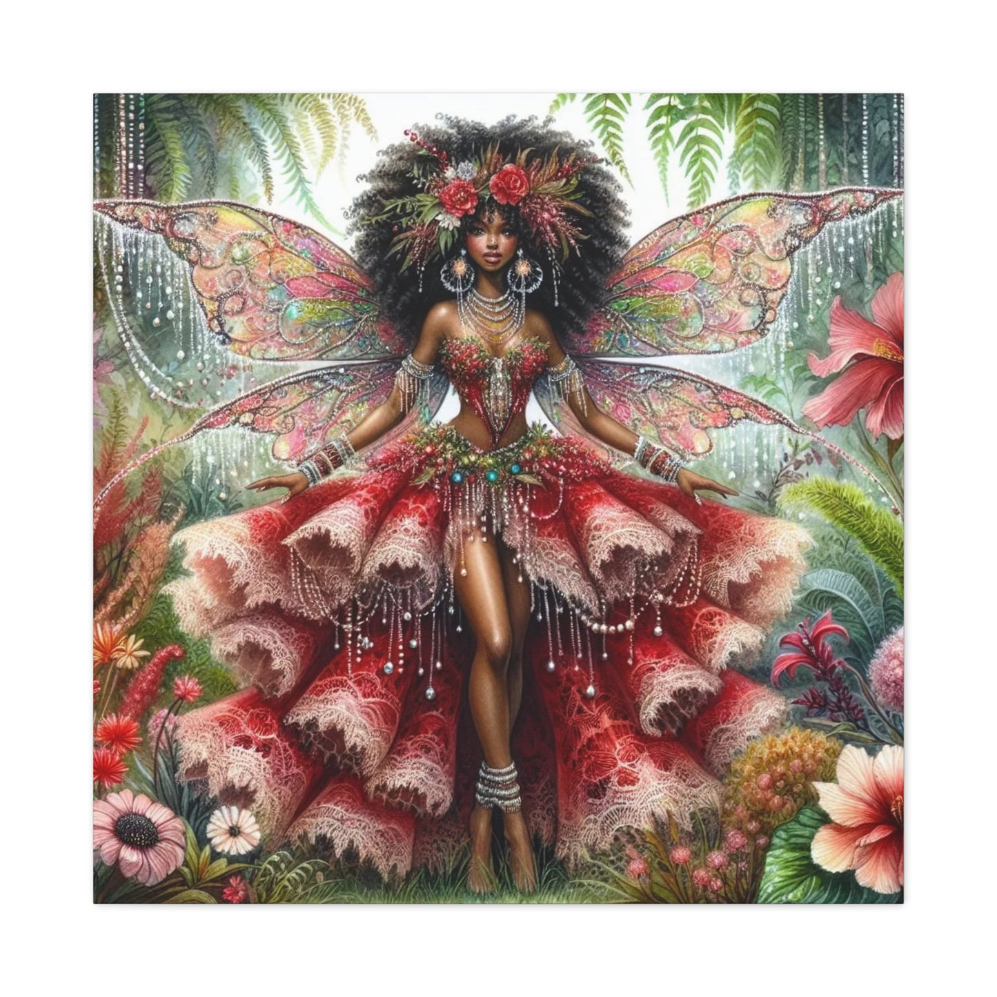 Beautiful Black Woman Canvas Art