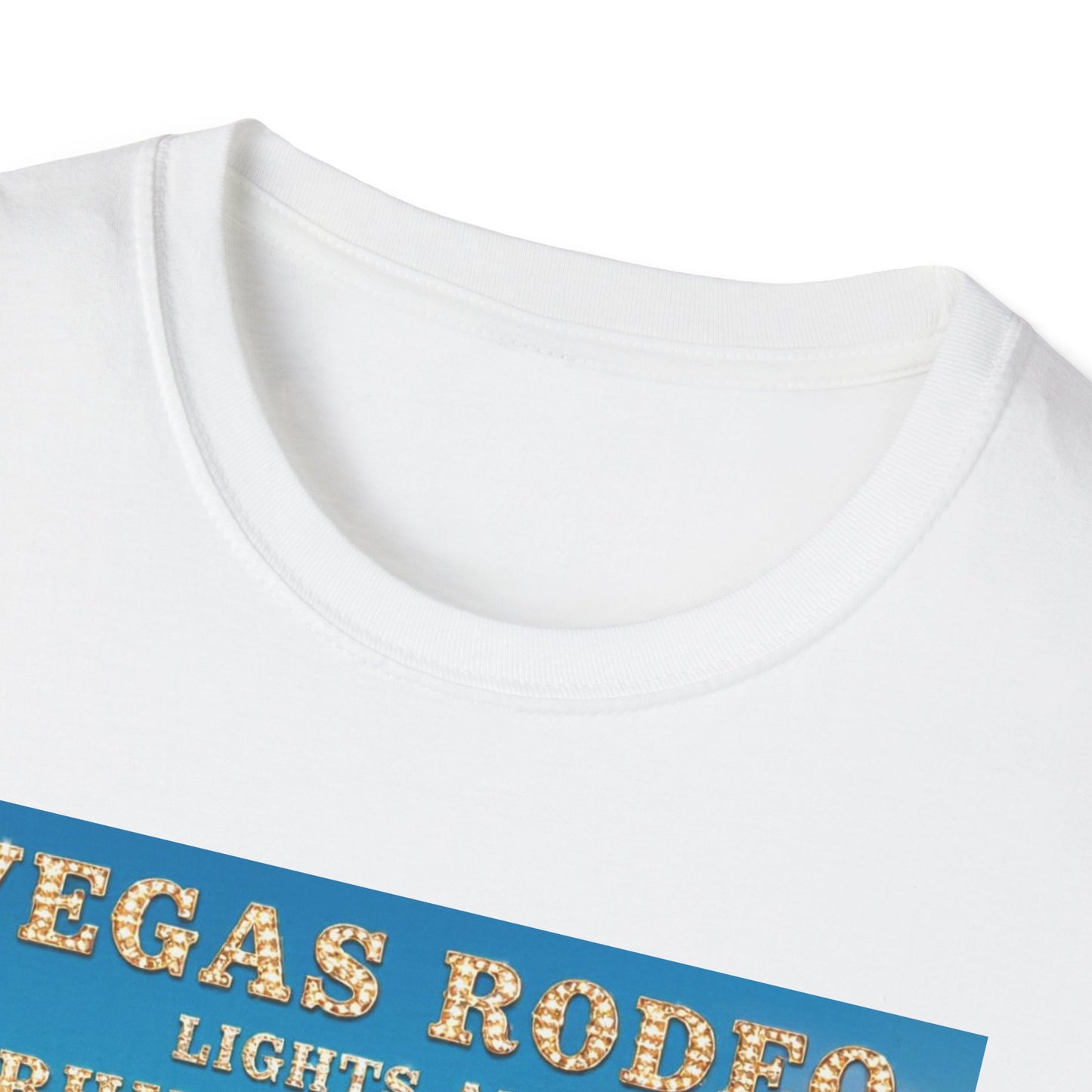 Vegas Rodeo Lights and Rhinestones Western Boho, Unisex T-Shirt,