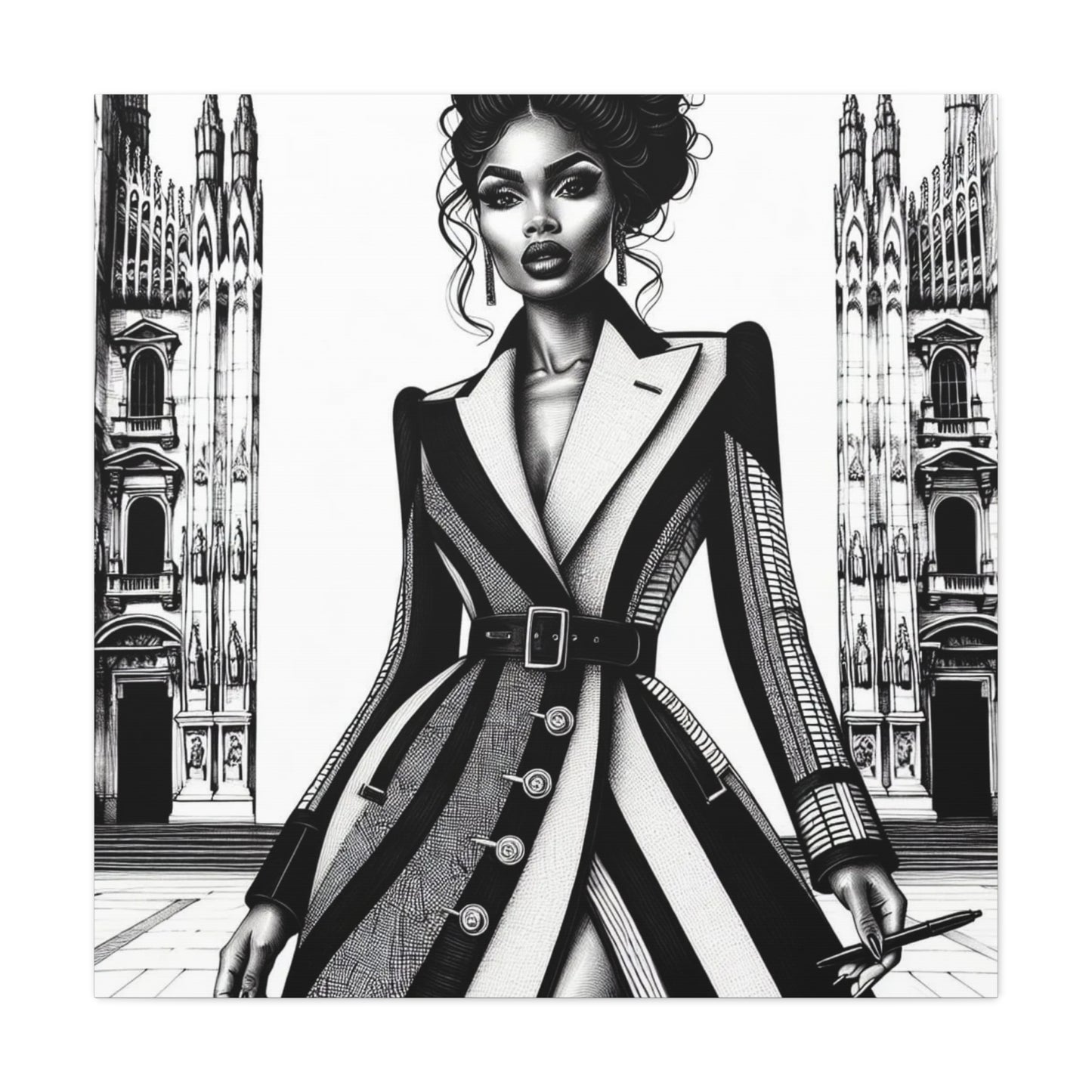 Beautiful Black Woman Canvas Art