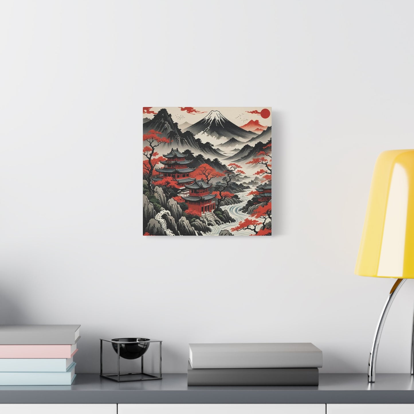 House on the River Asian Abstract Art