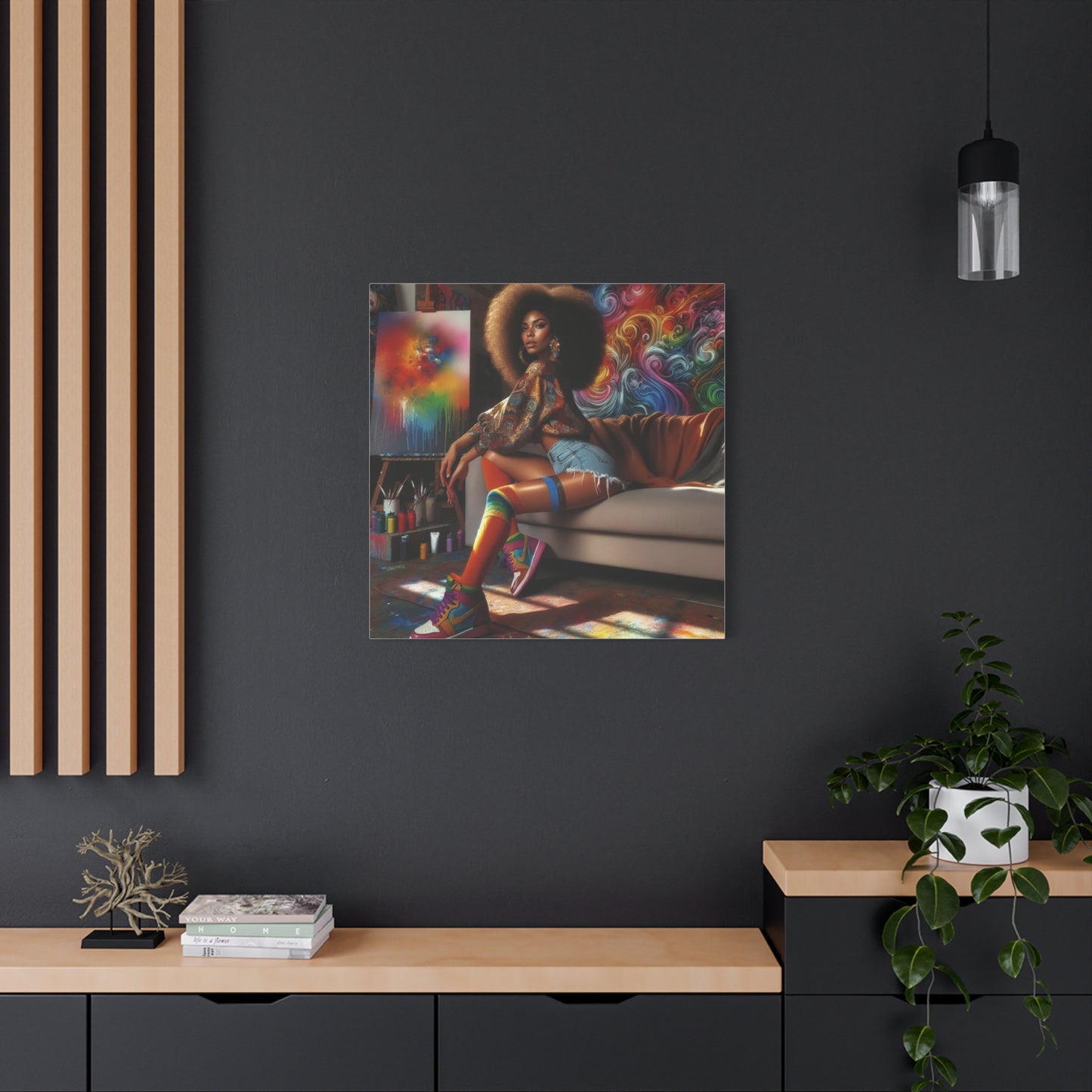 Beautiful Black Woman Canvas Art