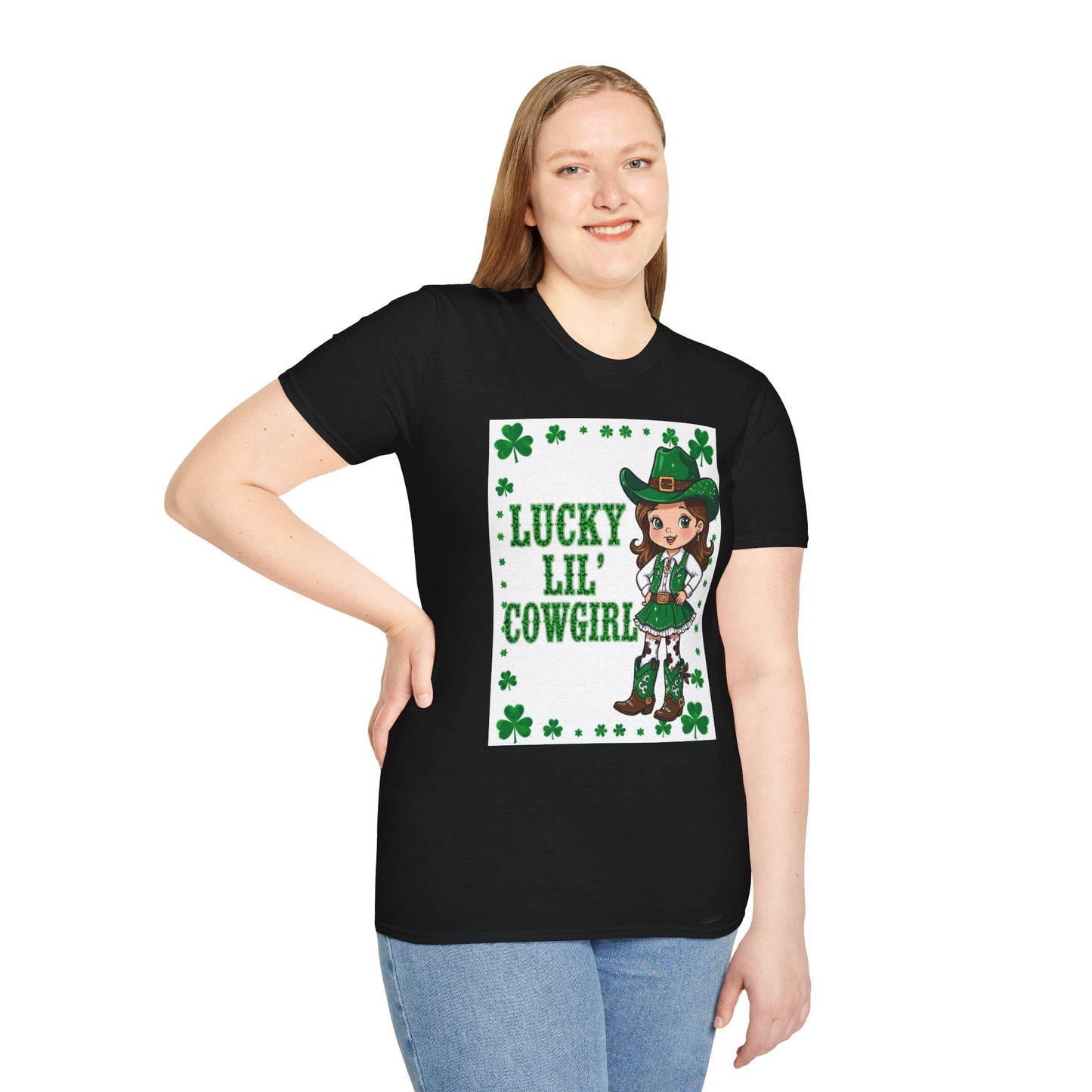 Lucky Lil Cowgirl Western Boho, Unisex T-Shirt,