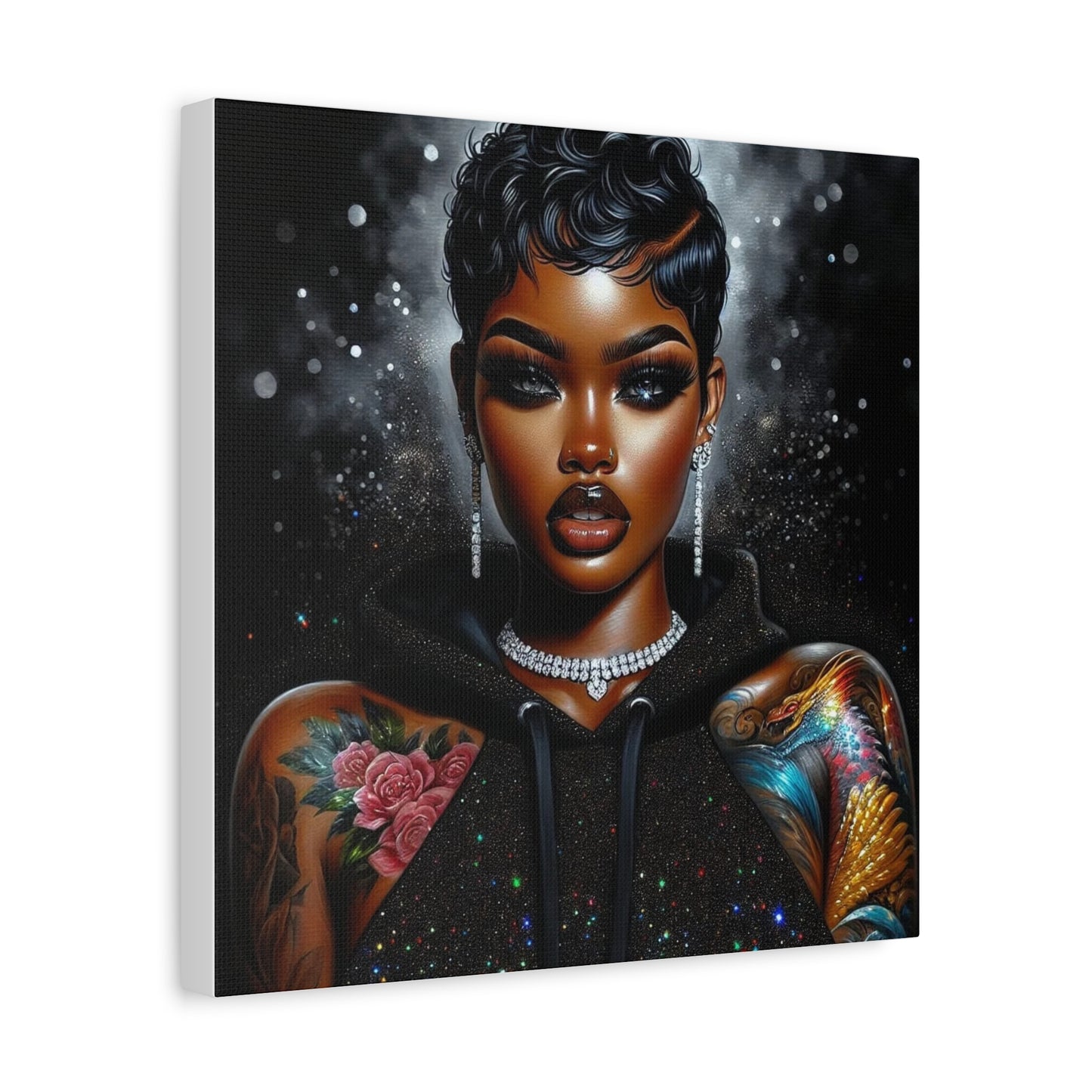 Beautiful Black Woman Canvas Art