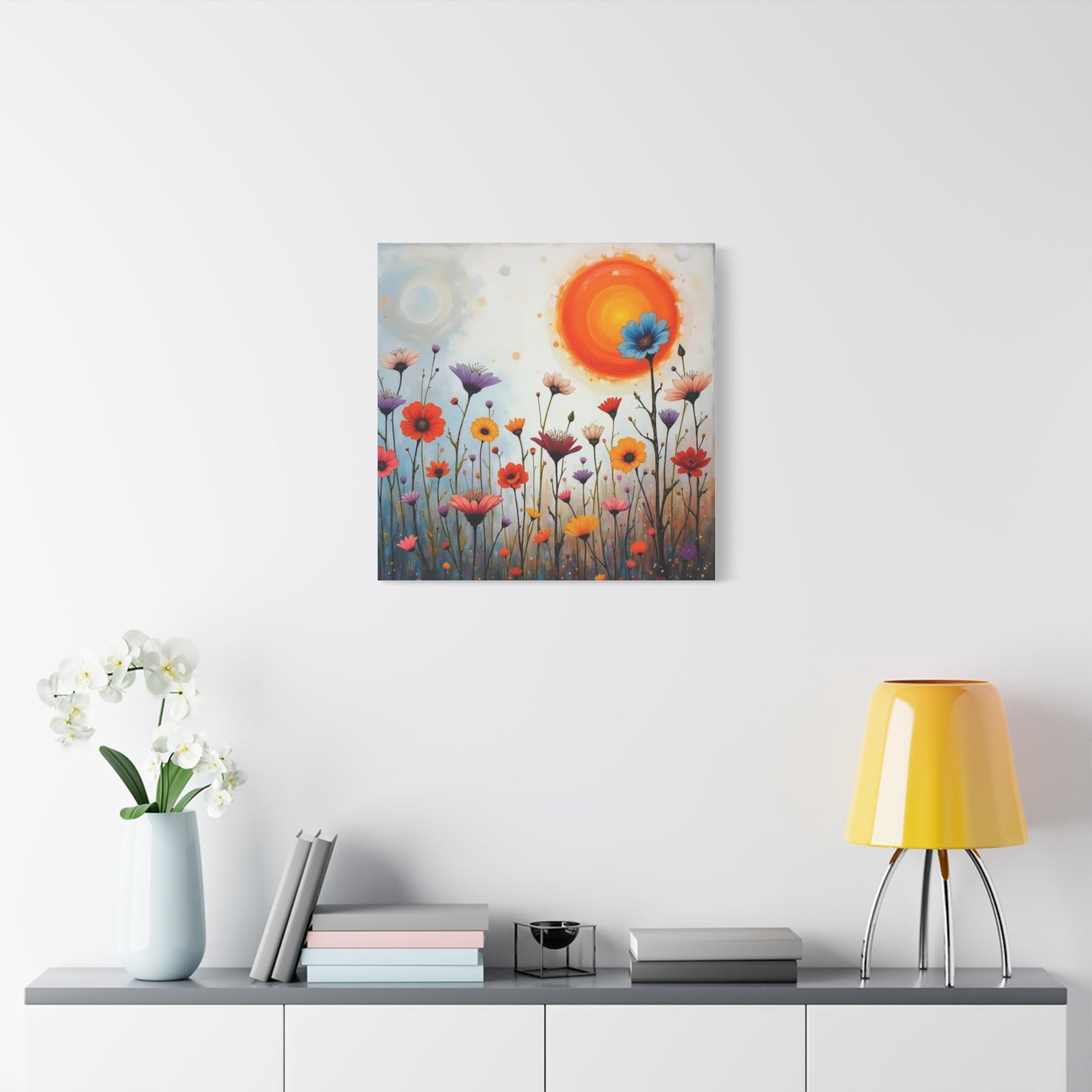 Flowers in the Sun Abstract Art