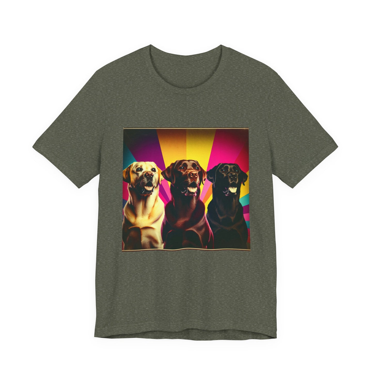 Retro Colorful Labrador Retrievers Tee - Unisex Shirt