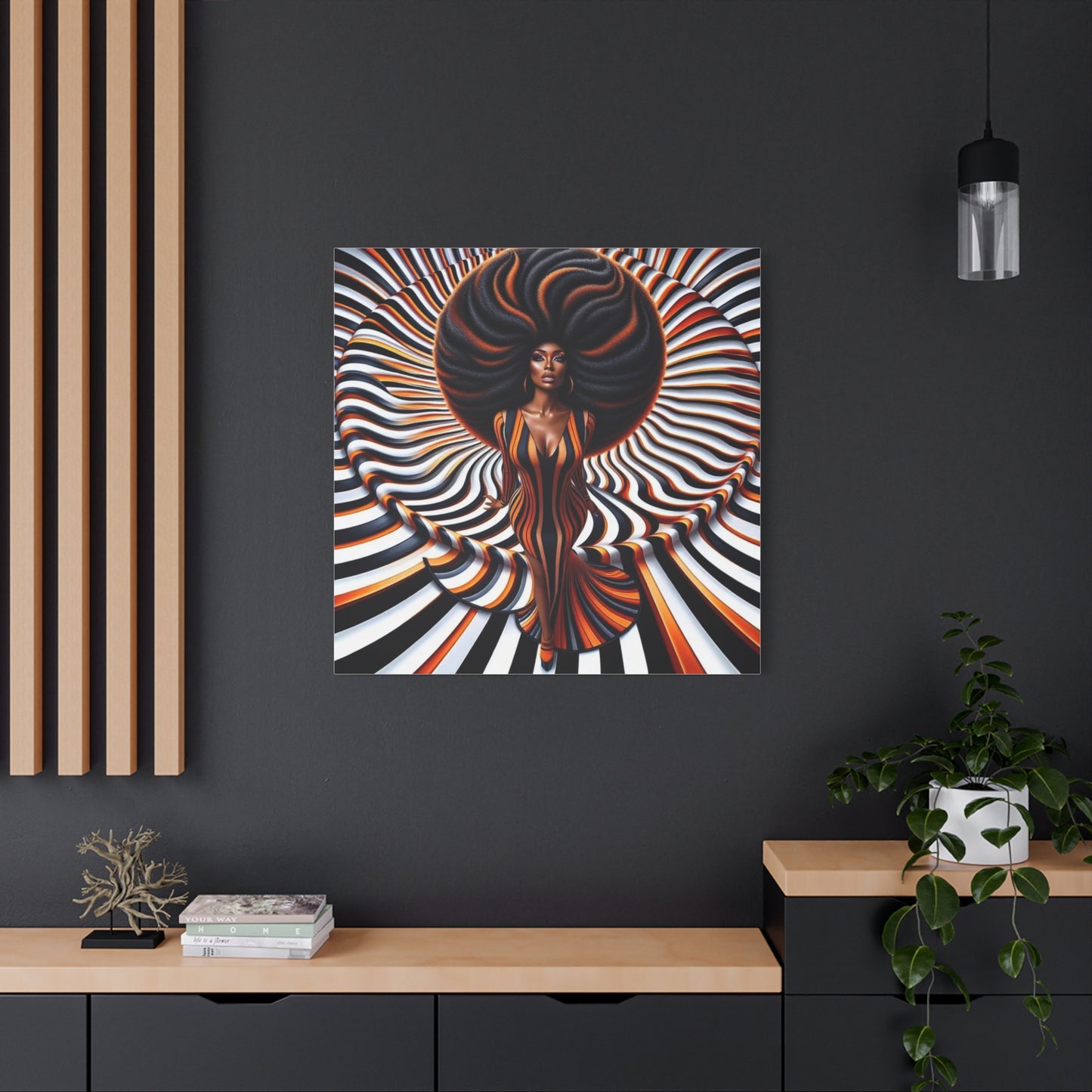 Beautiful Black Woman Canvas Art