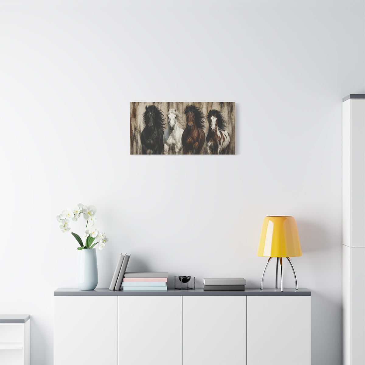 Horses Matte Canvas Wall Art — Stretched 1.25"