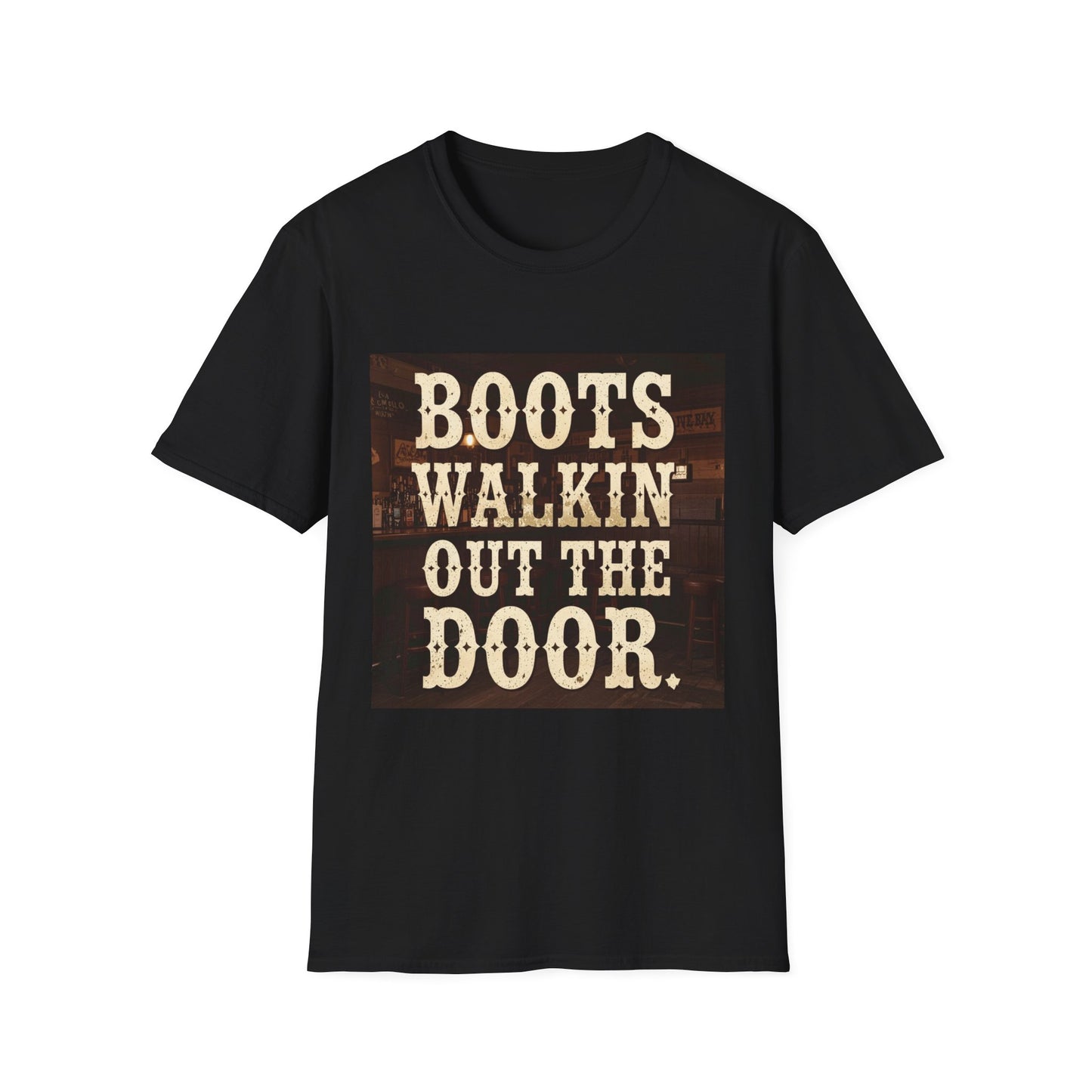 Boots Walkin Out the Door Western Boho, Unisex T-Shirt,