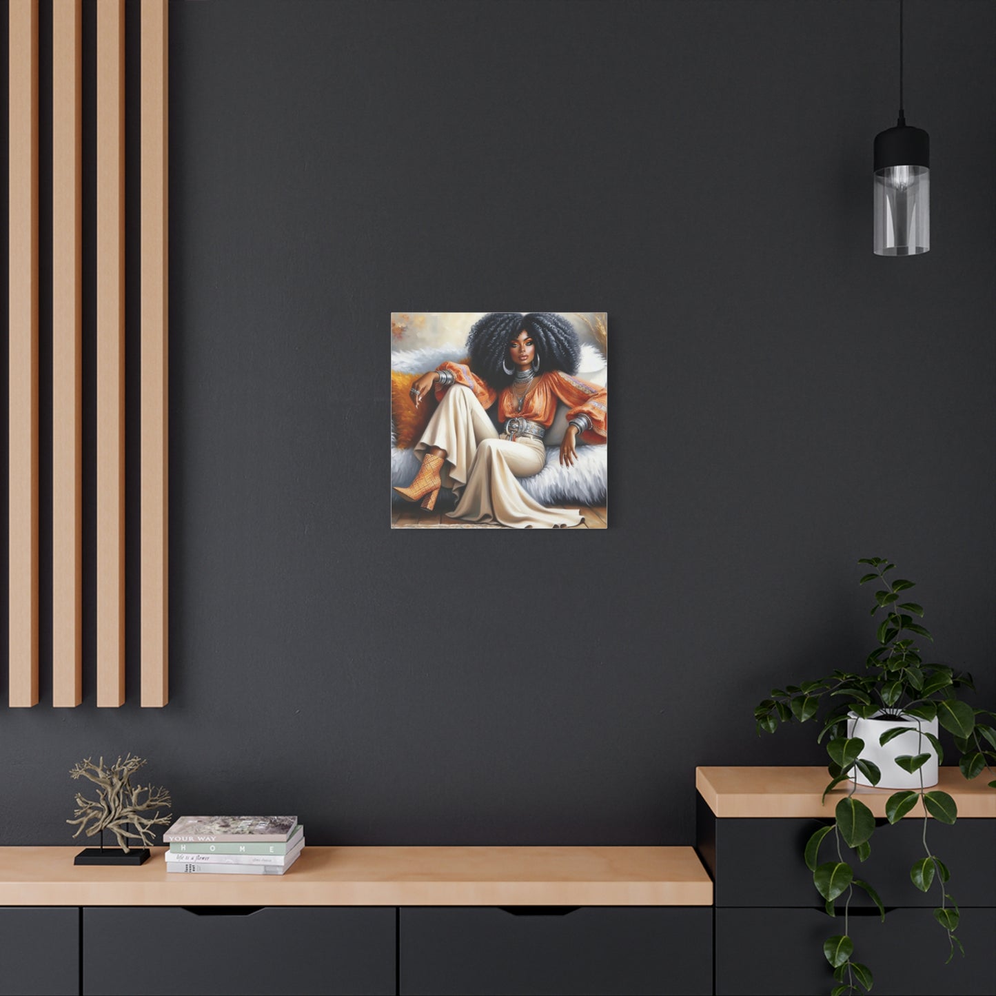 Beautiful Black Woman Canvas Art