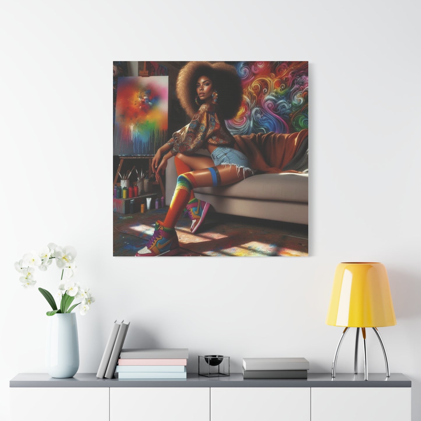 Beautiful Black Woman Canvas Art