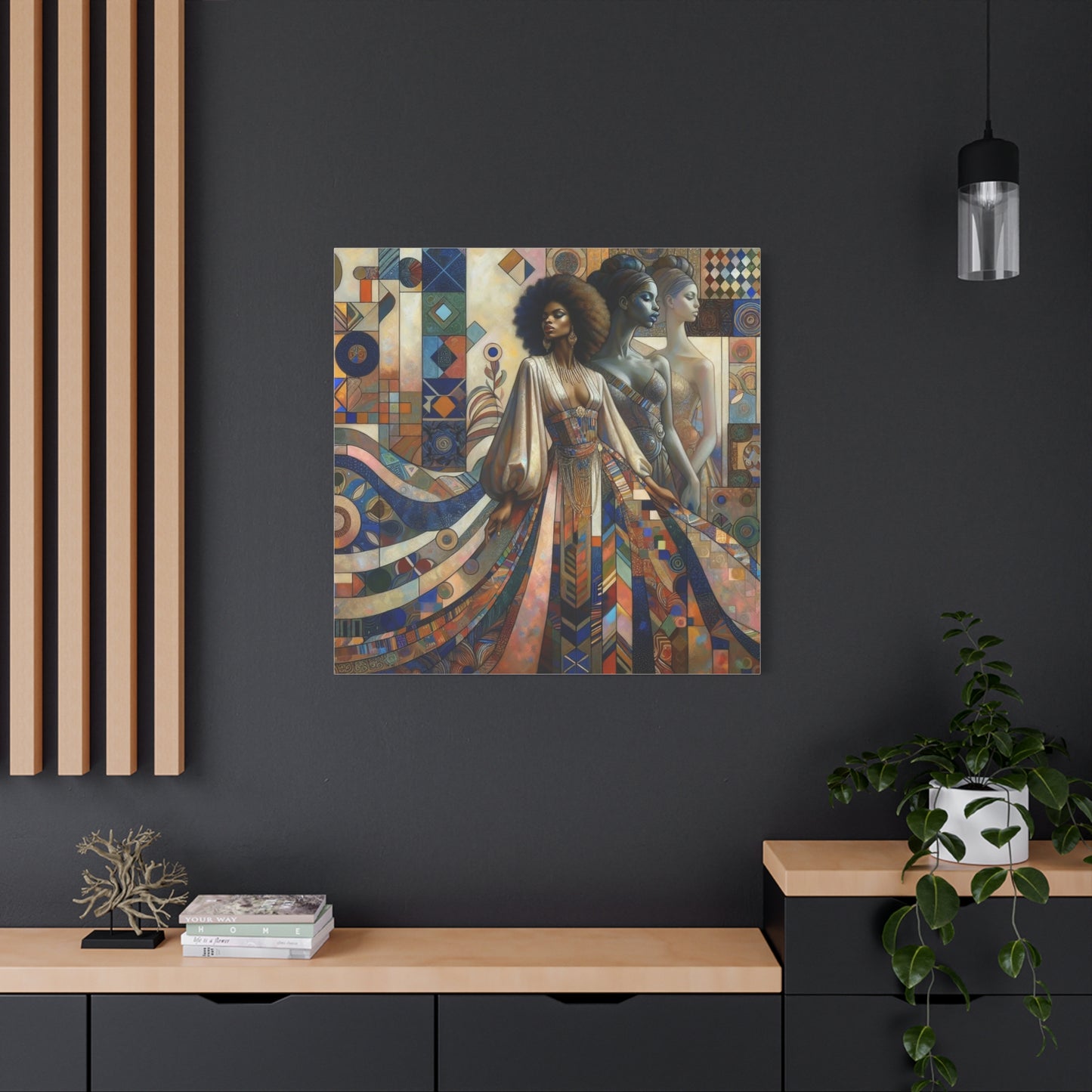 Beautiful Black Woman Canvas Art