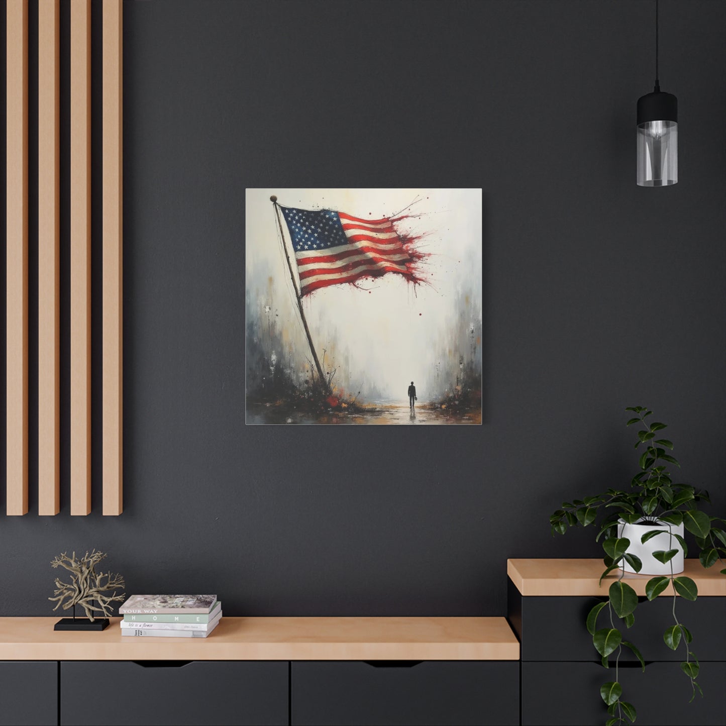 Tattered Flag Abstract Art