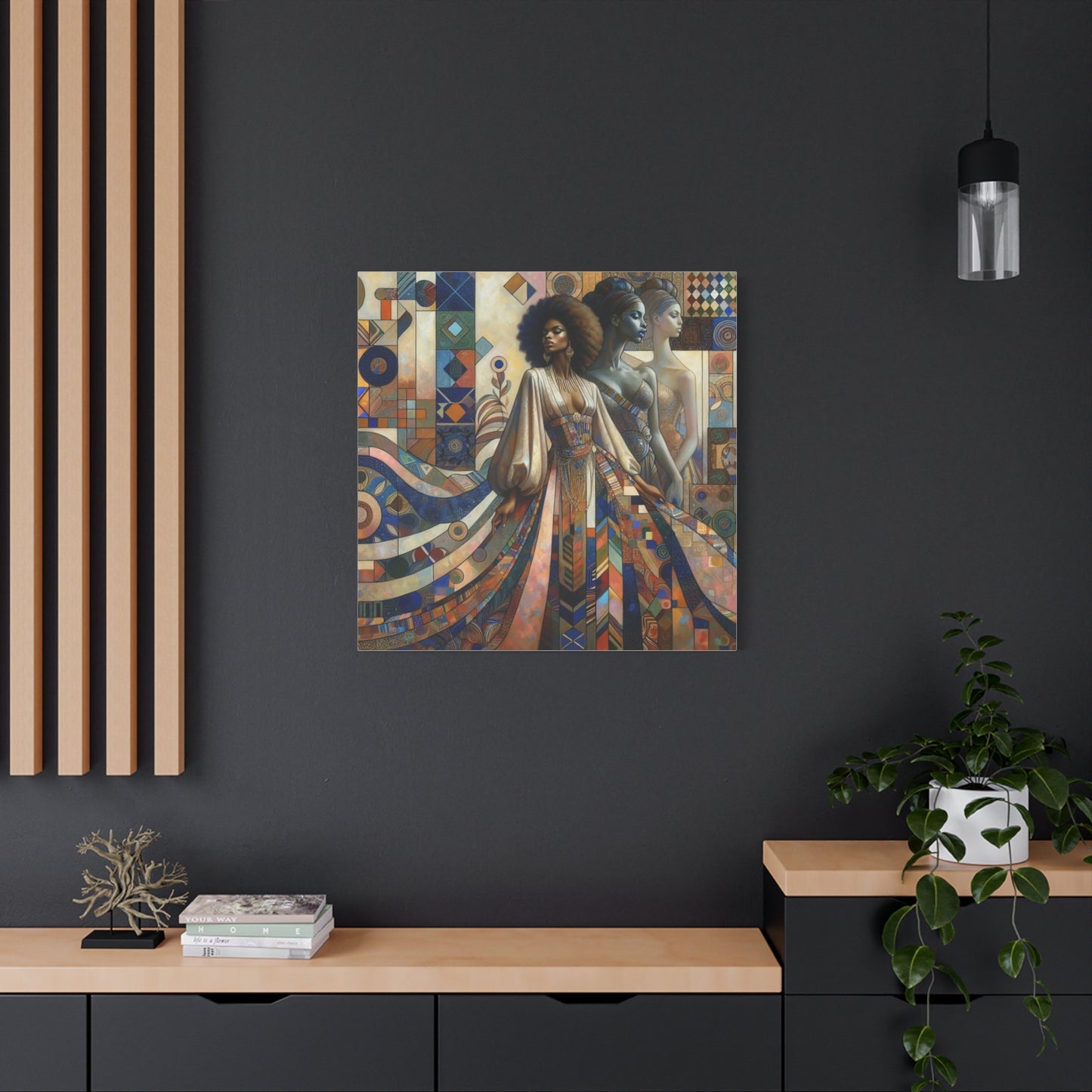 Beautiful Black Woman Canvas Art